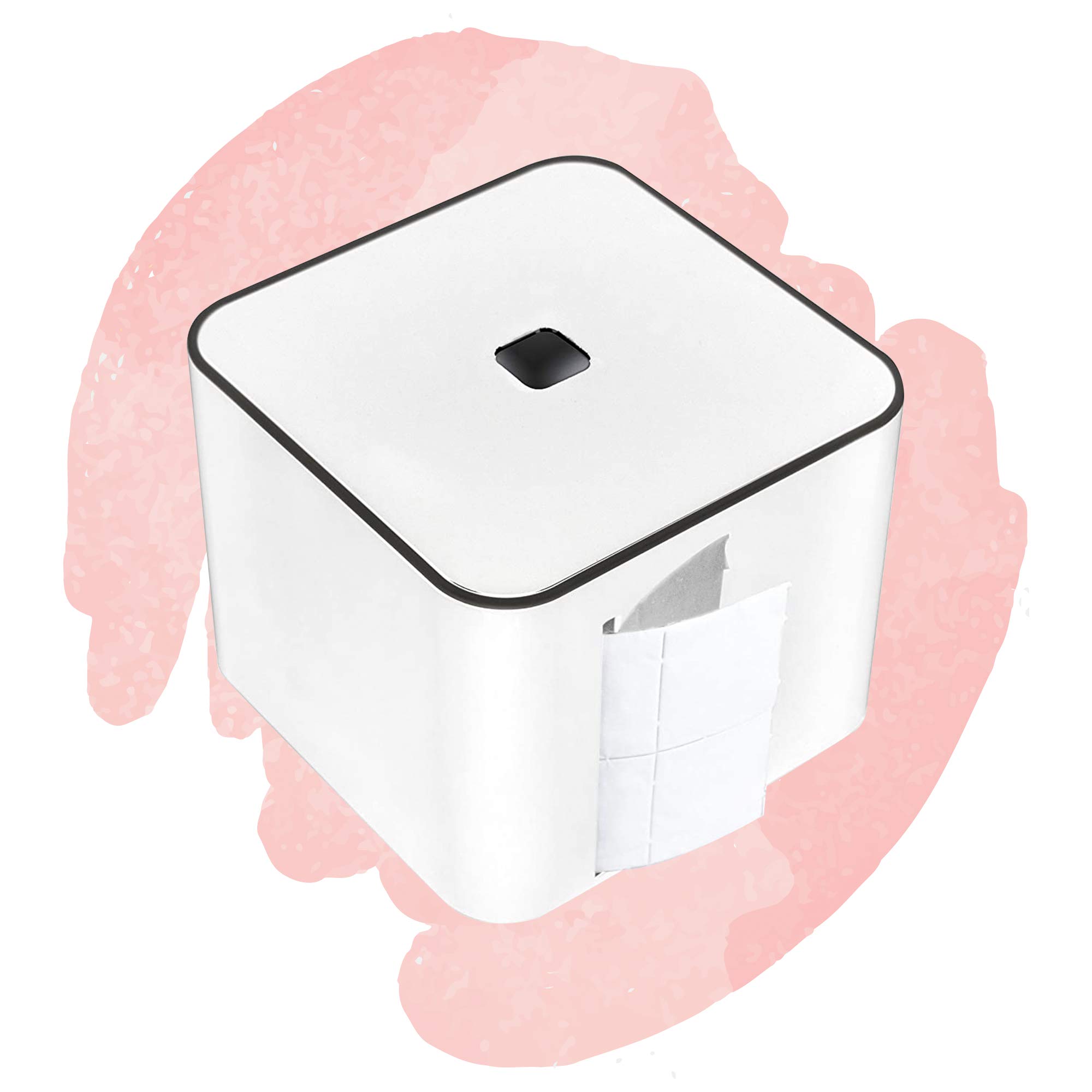 Clean Pad Box - The Cube - elegante Zelettenrolle für Nägel Design - für professionelle Nagelstudios entwickelt und ideal für Anfänger - Clean Pads für professionelle Gelnägel Pad Box 4 Angebot bei HelloDeals