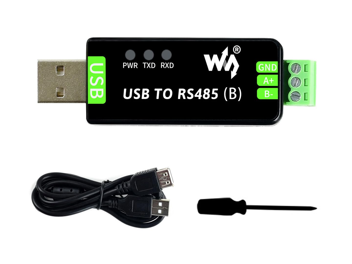 Waveshare Industrial USB to RS485 Bidirectional Converter Onboard Original CH343G and SP485EEN Chips, ESD and TVS Protection Circuits, Supports Mac/Linux/Android/WinCE/Win11/10/8.1/8/7/XP Systems Angebot bei HelloDeals