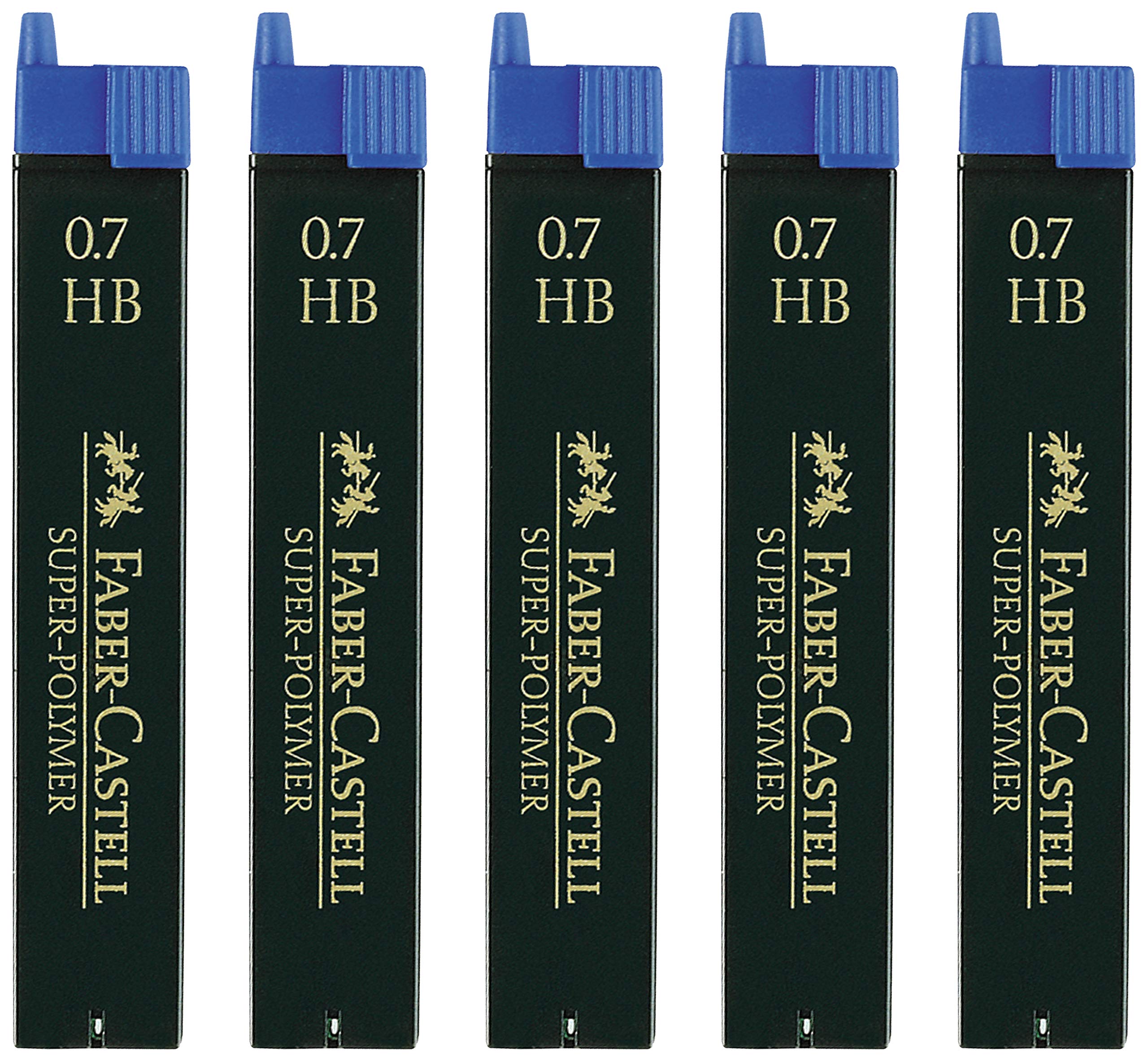 Faber-Castell 5er Sparpack SUPER-POLYMER Feinminen 0.7HB 120700 5 stück (1er Pack) schwarz, 0.7HB Angebot bei HelloDeals
