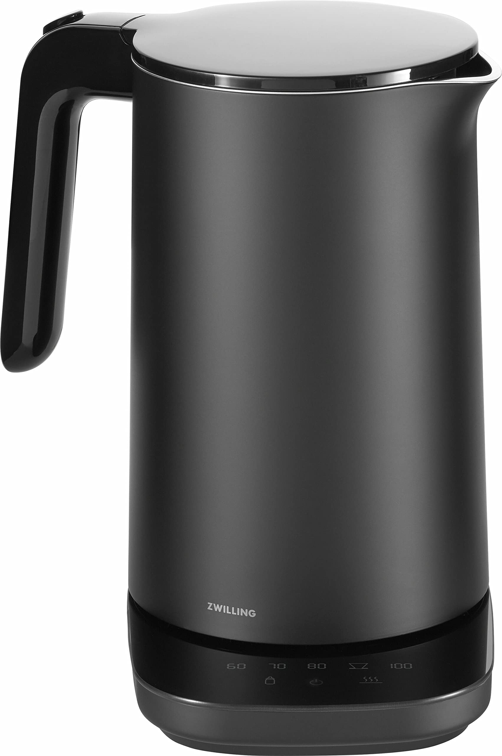 ZWILLING ENFINIGY Wasserkocher Pro mit Temperatureinstellung, Edelstahl-Kalkfilter & Warmhaltefunktion, kabellos, 1850 Watt, 1,5 Liter, Schwarz Angebot bei HelloDeals