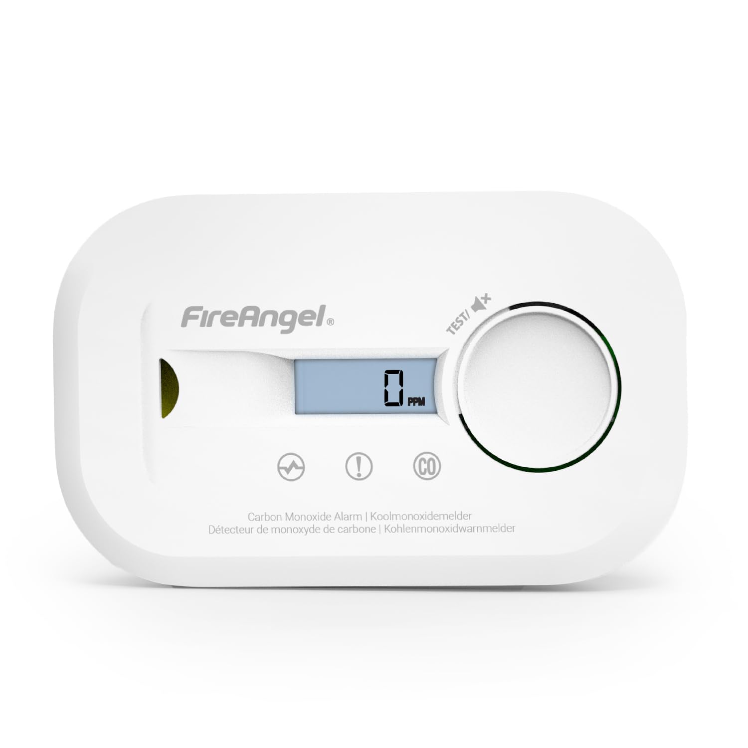 FireAngel FA6812 Kohlenmonoxid Melder, Tragbarer CO Melder mit LCD Anzeige – Mit 10-Jahres-Sensor - Für Zuhause, Reisen & Wohnwagen Angebot bei HelloDeals