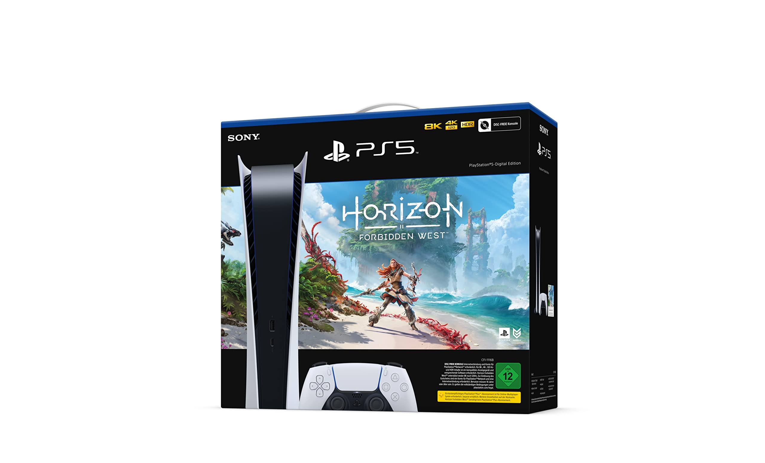 PlayStation5-Digital Edition + Horizon Forbidden West Voucher Angebot bei HelloDeals