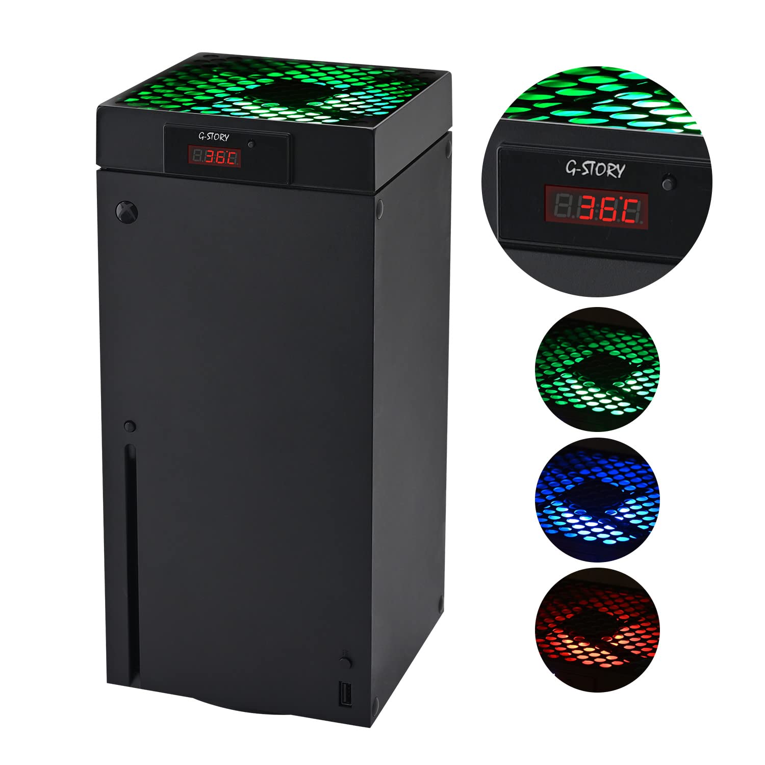 G-STORY Lüfter für Xbox Series X, Lüftergeschwindigkeit wird automatisch durch Temperatur angepasst, 3 Geschwindigkeiten 1500/1750/2000 U/min (140 mm) Black Angebot bei HelloDeals