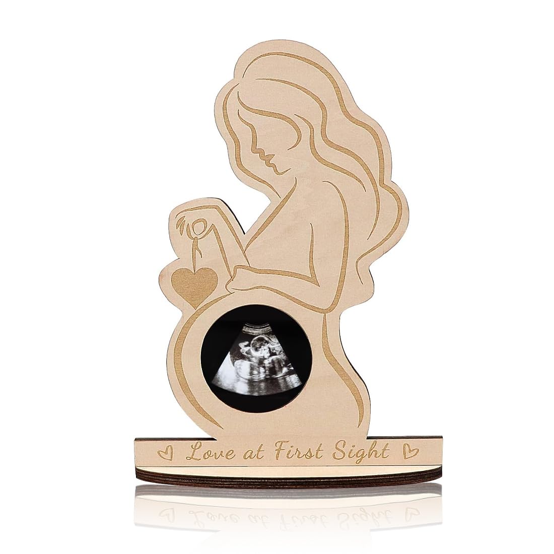 1 Pcs Schwangerschaftsgeschenk: Ultraschallbilderrahmen für werdende Mütter Liebe auf den ersten Blick Angebot bei HelloDeals
