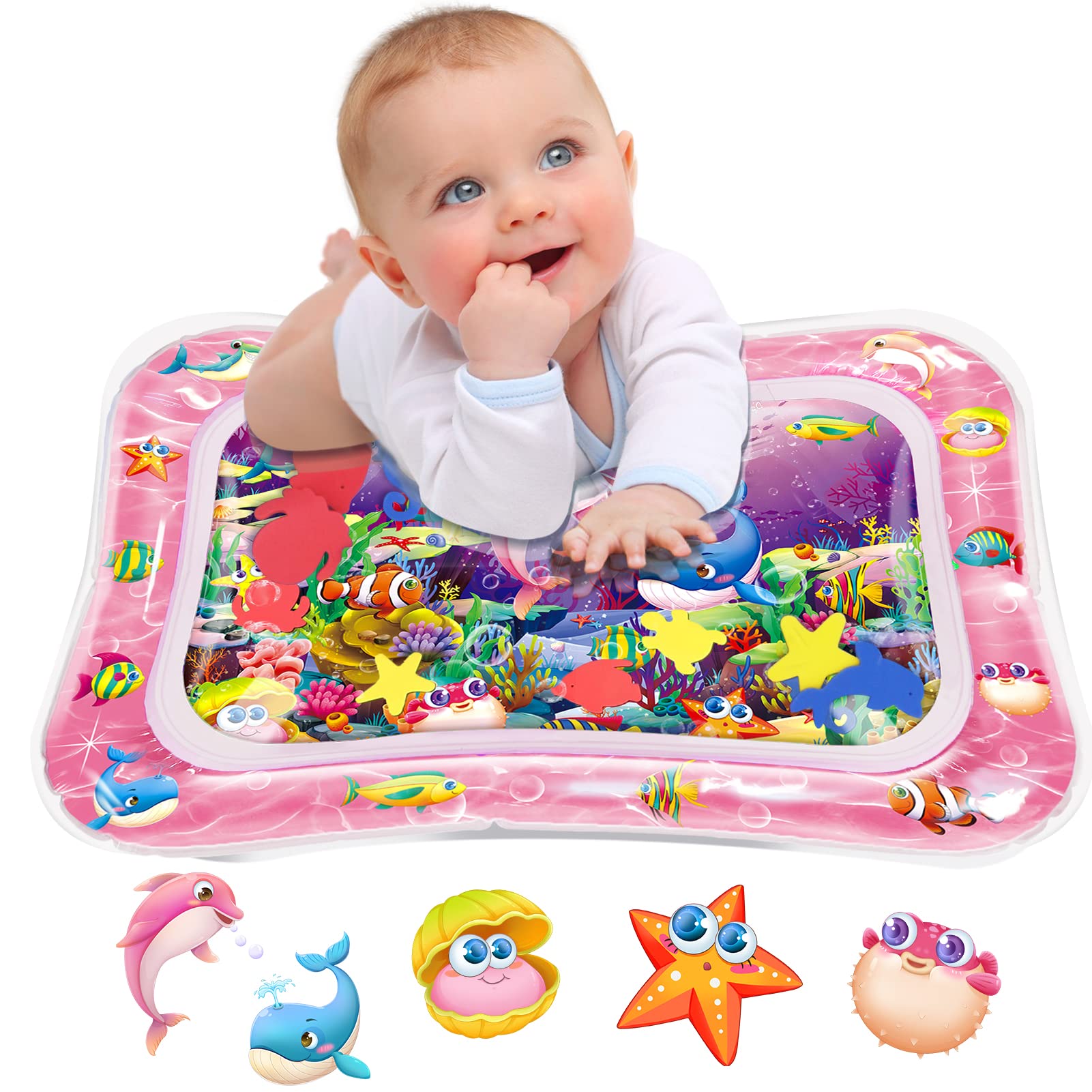 Infinno Wassermatte Baby, Baby Spielzeug für 3 6 9 Monate Mädchen und Jungen, sensorische Entwicklung, tolle Geschenkidee für Neugeborene Angebot bei HelloDeals