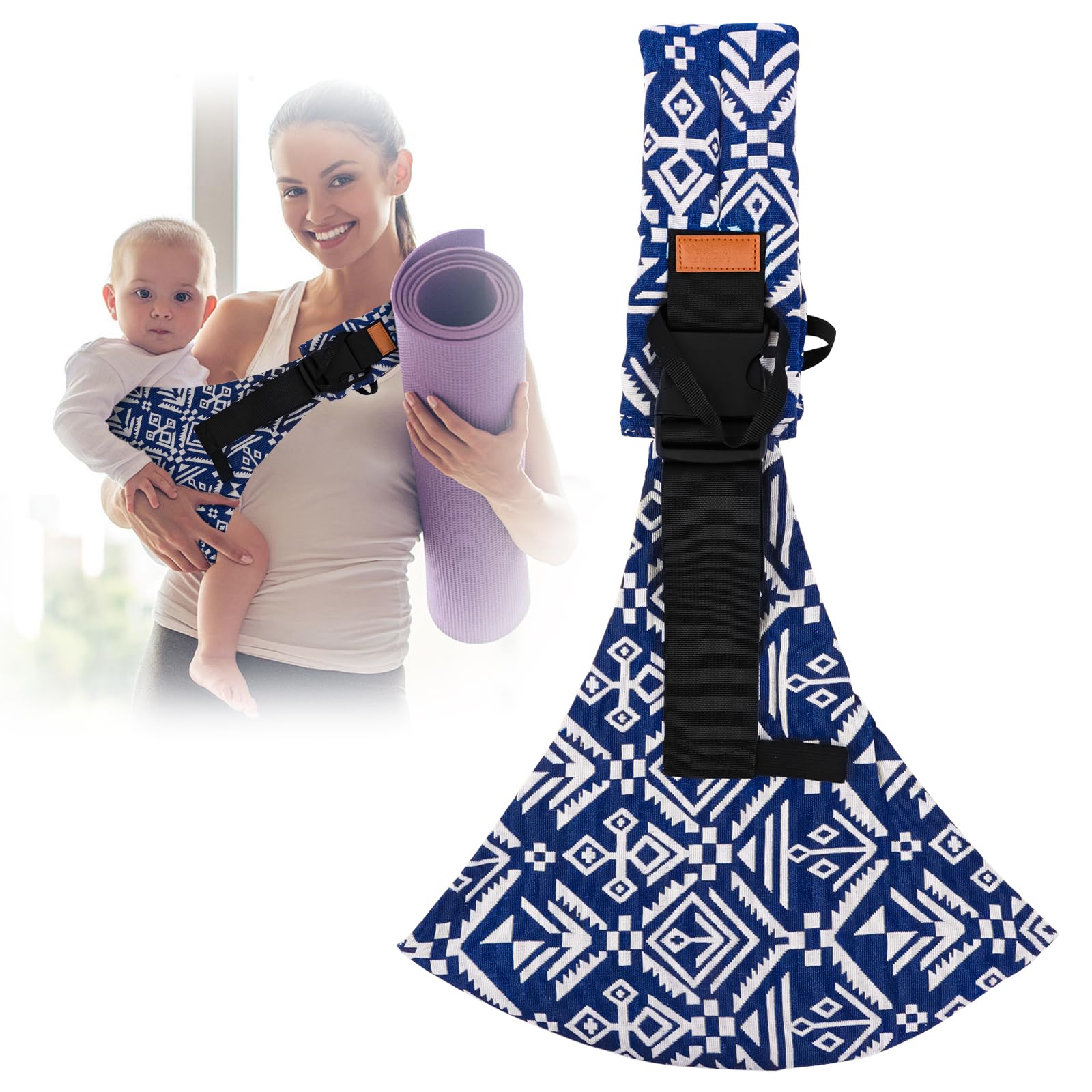 Babytrage für Neugeborene ab Geburt, Babytrage Seitlich Kleinkind Mesh Atmungsaktiv Kleinkind Trage Einstellbar Ergonomisch Seitliche Trage Geeignet, für Babys von 0 bis 36 Monaten (Blue) Angebot bei HelloDeals
