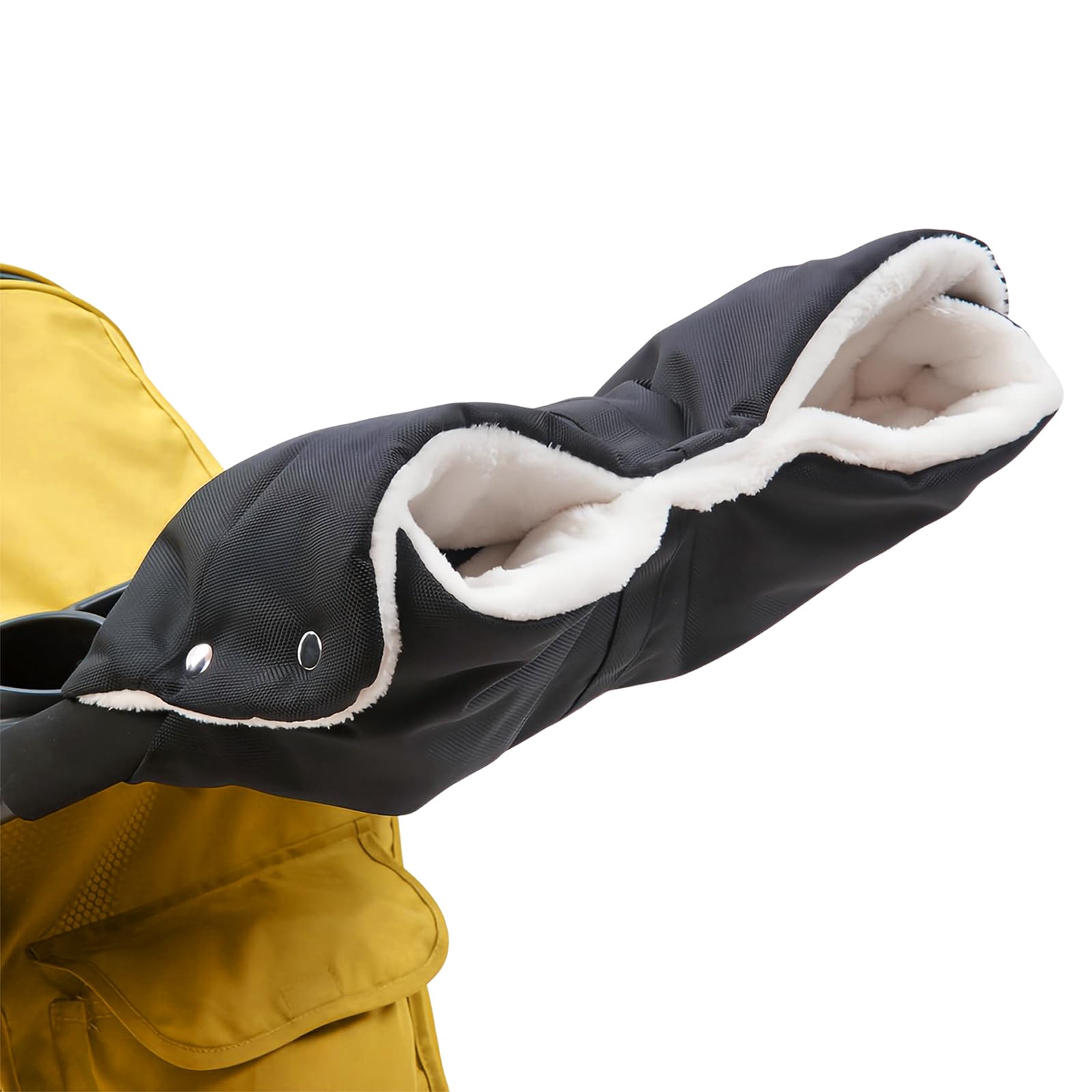 Handwärmer Kinderwagen Universalgröße Handmuff, Wasserdicht und Winddicht mit Weichem Flanell und Fleece, Für Buggy Kinderwagen Fahrradanhänger im Winter, Hält Hände Schön Warm, Atmungsaktiv Angebot bei HelloDeals