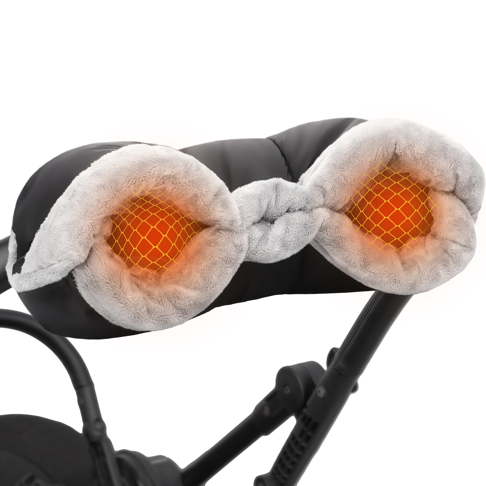 Kinderwagen Handwärmer, Handmuff Handschuhe für Kinderwagen - Wärmer Wasserdicht Kinderwagenmuff, Weich Handwärmer mit flauschig gefüttert für Buggy, Winter Geschenk für Neue Eltern Angebot bei HelloDeals