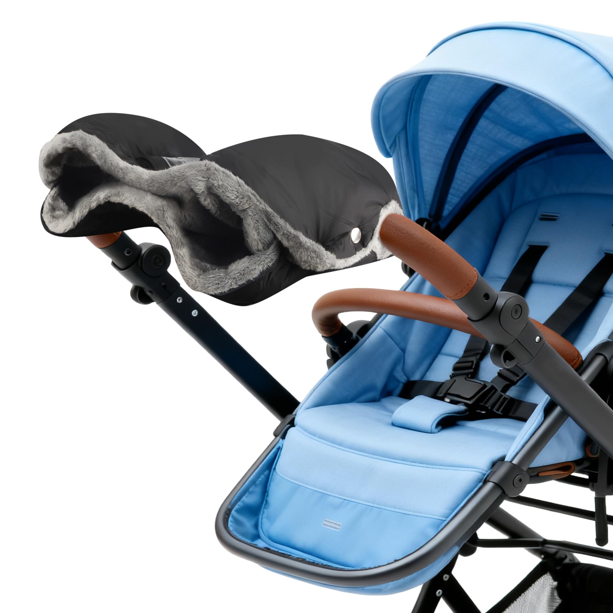 Handwärmer Kinderwagen, wasser und winddichte warme Handschuhe mit Handytasche, Universalmodell, passend für die meisten Kinderwagengriffe, unverzichtbar, um im Winter warm zu bleiben Angebot bei HelloDeals