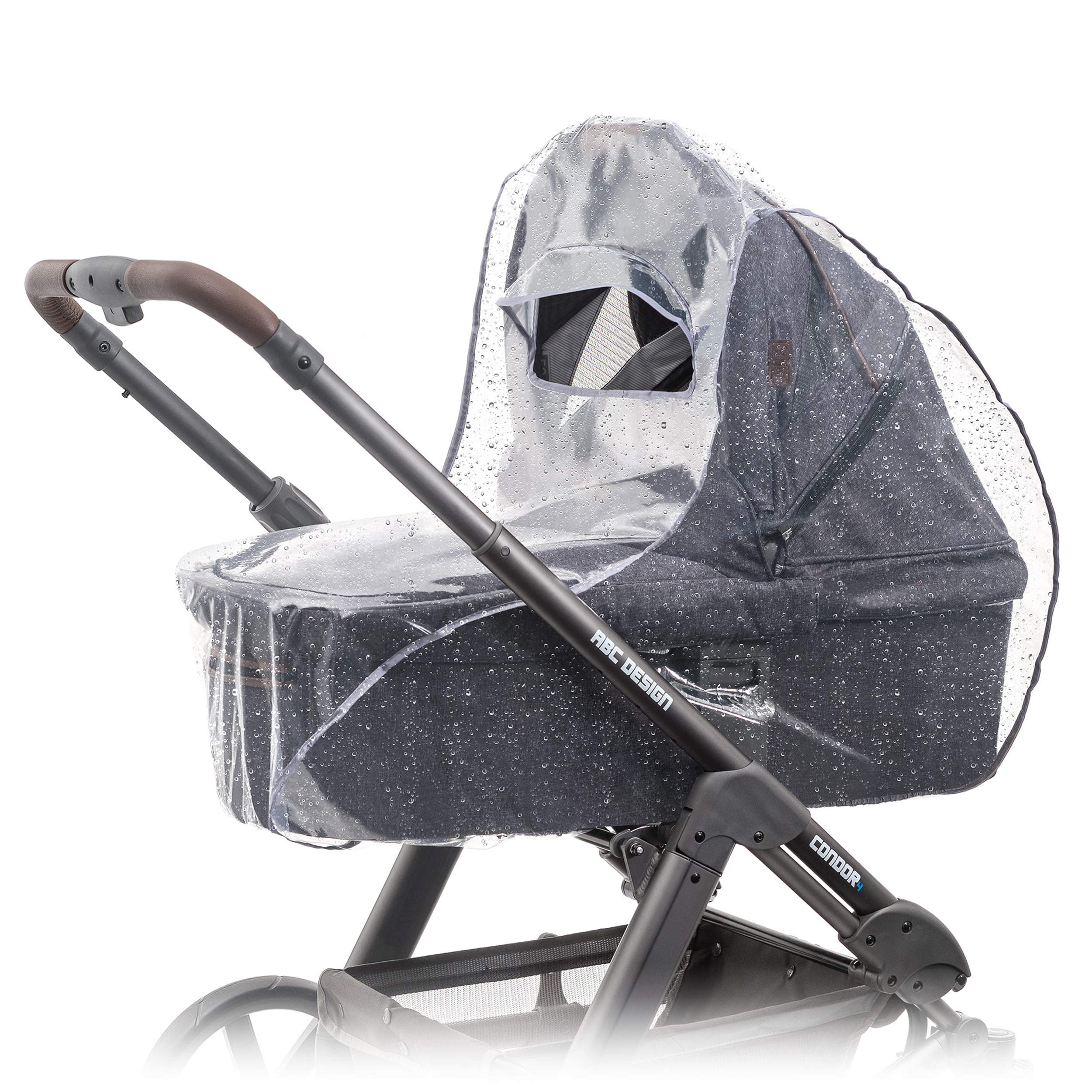 Universal Komfort Regenschutz für Kinderwagen/Babywannen - gute Luftzirkulation, Sichtfenster mit Vordach, Schadstofffrei Angebot bei HelloDeals