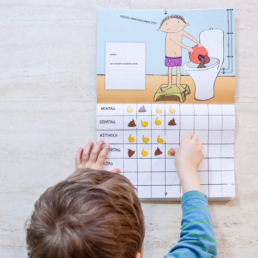 Mein Töpfchen-Kalender – Töpfchentraining leicht gemacht – motivierendes Belohnungssystem mit Stickers & Zertifikat für Kinder – Windelfrei werden ohne Stress – spielerische Toilettentraining-Hilfe Angebot bei HelloDeals