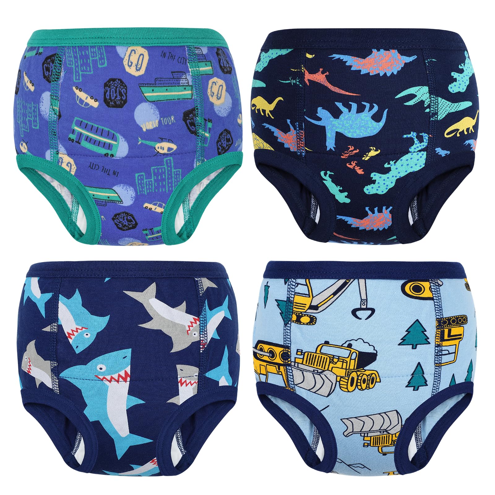 Kinder Töpfchen Trainingshose für Jungen und Mädchen, 4er-Pack Töpfchentraining Unterwäsche 5 Jahre Blau Angebot bei HelloDeals