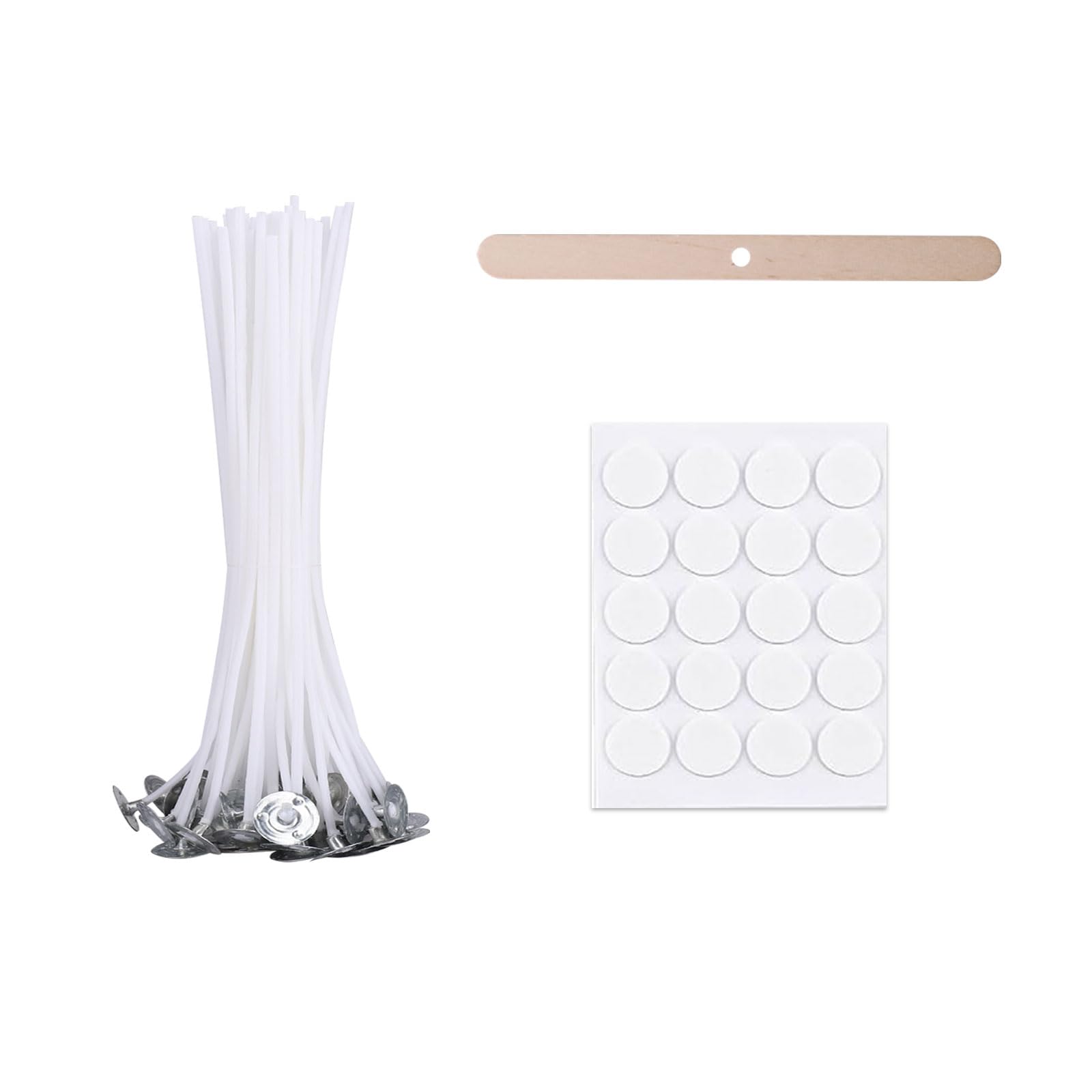 20 Stück Kerzendocht, Dochte für Kerzen, Kerzendochte für Kerzen, Kerzen Docht Set, Docht für Kerzen Gießen, Kerzen Selber Machen Set, Candle Wick, 20 Stück Kerzendochtaufkleber(10cm Q) 20 Stück Kerzendocht（10cm)Q Angebot bei HelloDeals