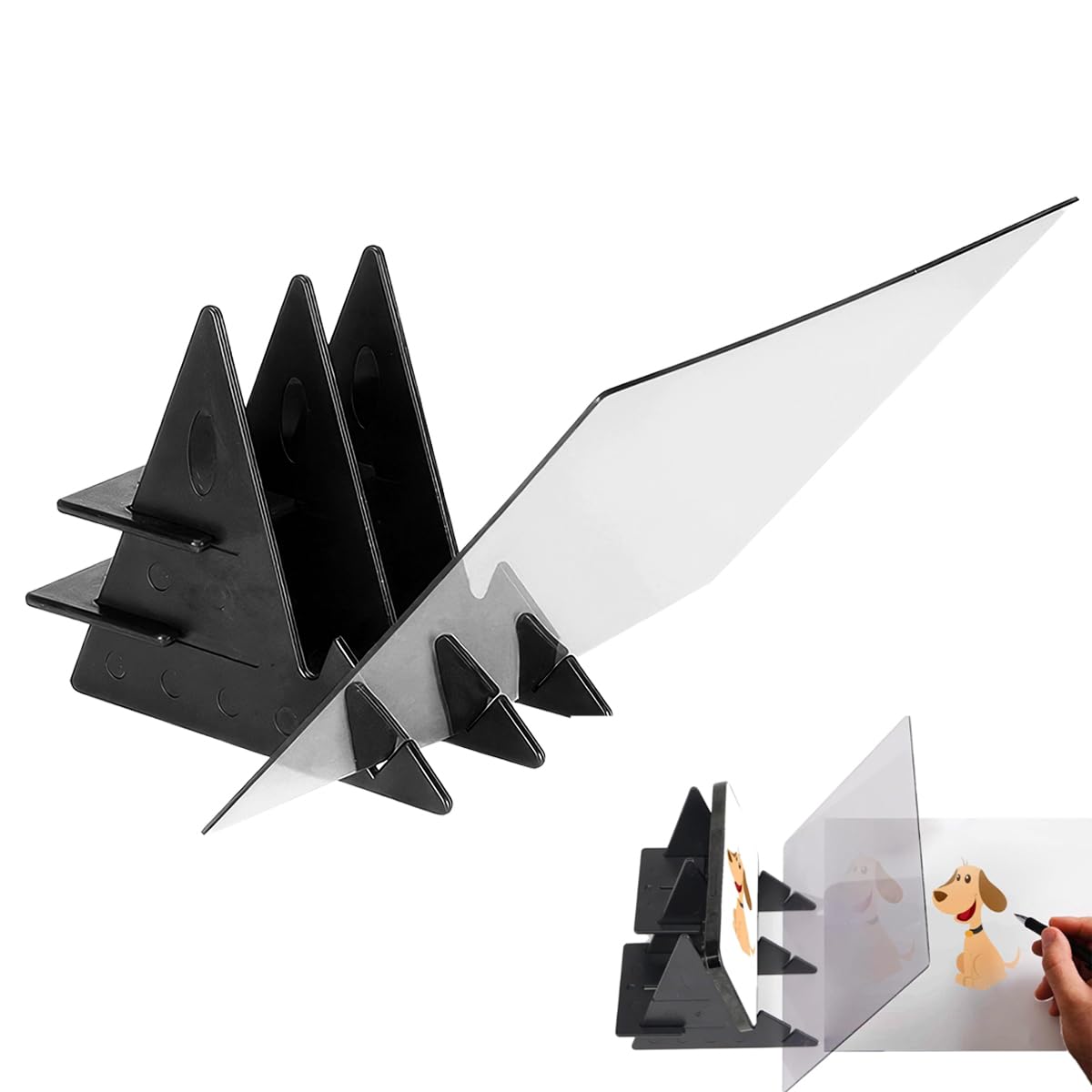 Zeichenprojektor Handy, 13,5x20 cm Optisches Bild Zeichenbrett für Handy Tablets, Projektor Optisches Zeichenbrett, Optical Image Drawing Board, Sketch Drawing Board, Zeichnen Lernen für Erwachsene Angebot bei HelloDeals