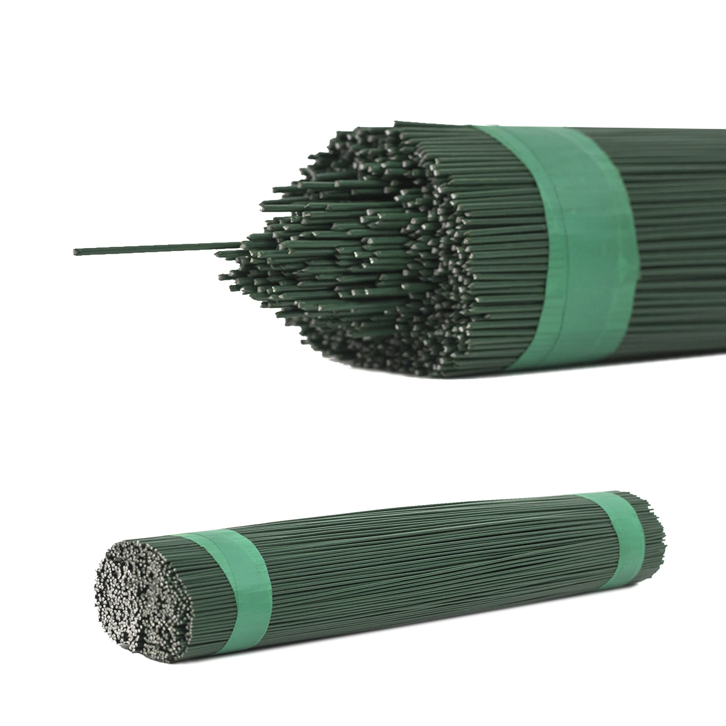 IFLO Steck- und Wickelddraht GRÜN & BLAU geglüht 300mm - Basteldraht, Blumendraht, Bindedraht, Floristikdraht für Trockenblumen, DIY Projekte (0,6mm x 300mm Grün 200Stück) Angebot bei HelloDeals