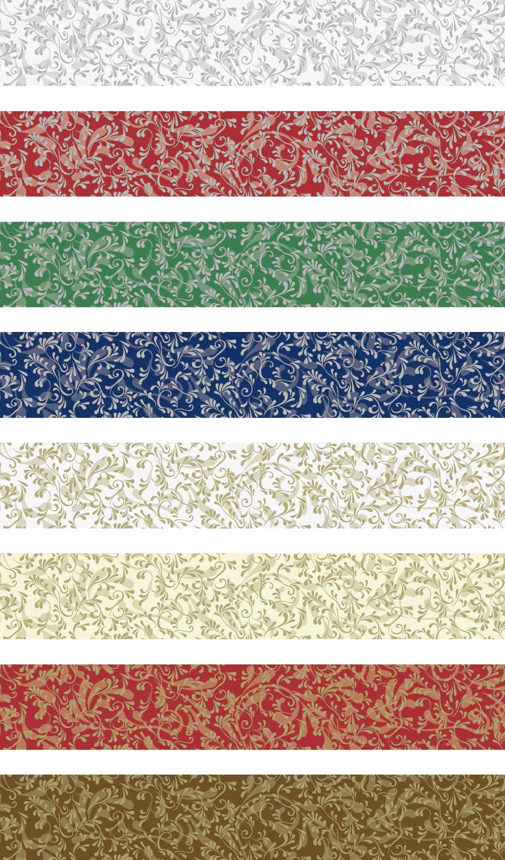 Heyda 204875528 Faltstreifen-Set für Fröbelsterne 1,5 x 45 cm , 8 Farben mit Dekor sortiert Angebot bei HelloDeals