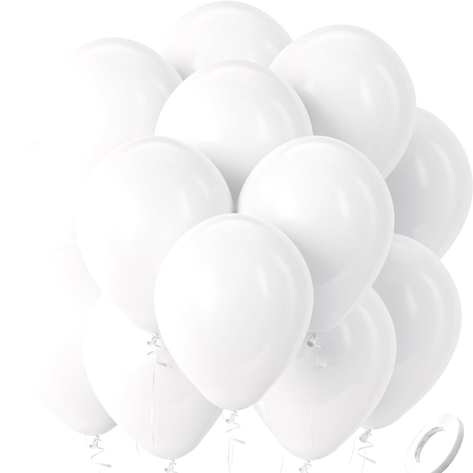 20 Stück 10 Zoll Luftballons Weiß, Weiss Latex Ballons, Weißer Helium Luftballons, Weiß Ballon Girlande Bogen, für Hochzeit Baloons, Geburtstag Baloons,Party,Kindergeburtstag,Valentinstag,Taufe Ovanda Weiße Luftballons Angebot bei HelloDeals