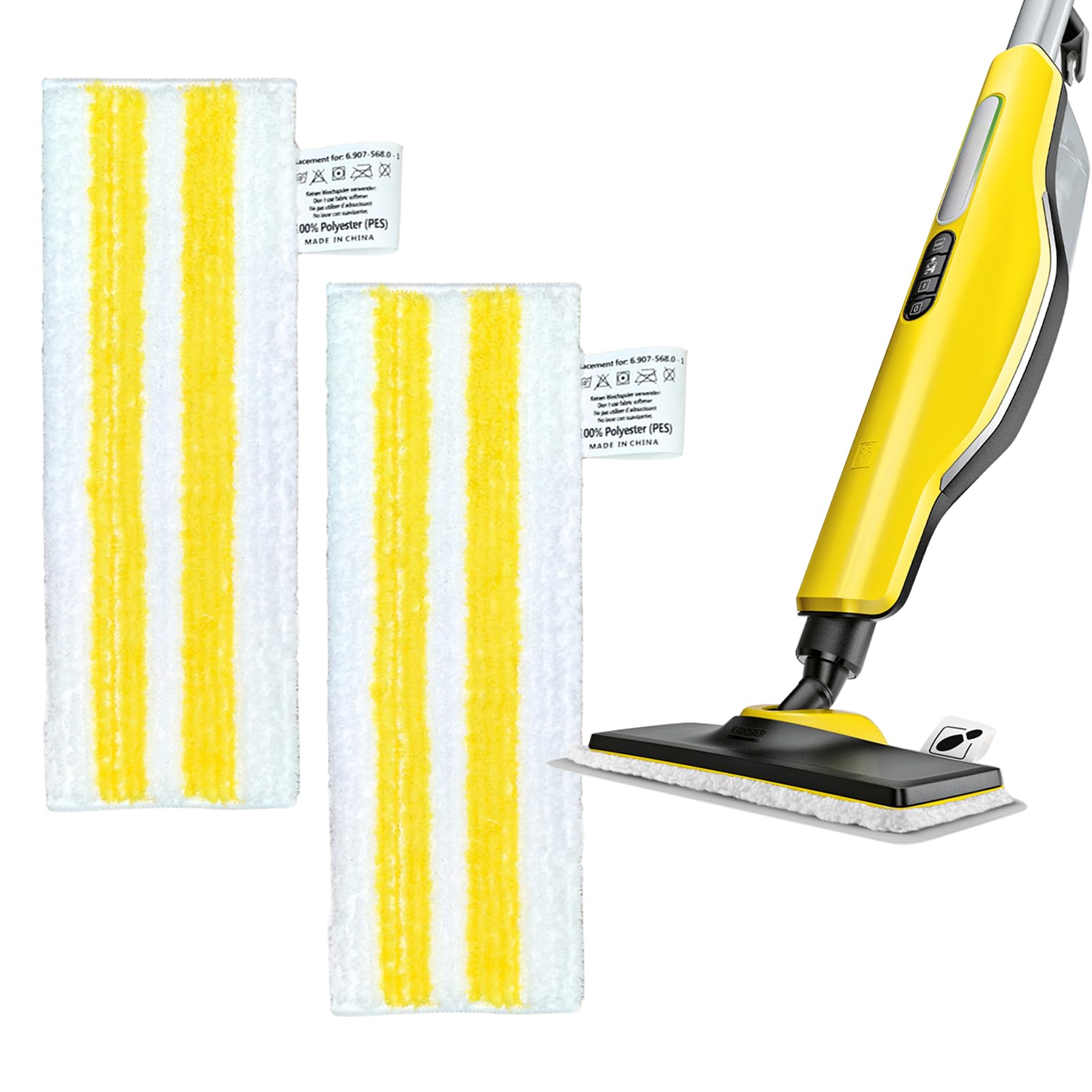 Ersatztücher für Dampfreiniger von Kärcher – [2er Set] – Kompatibel mit Kärcher Easyfix Modellen SC1, SC2, SC3, SC4, SC5 Angebot bei HelloDeals