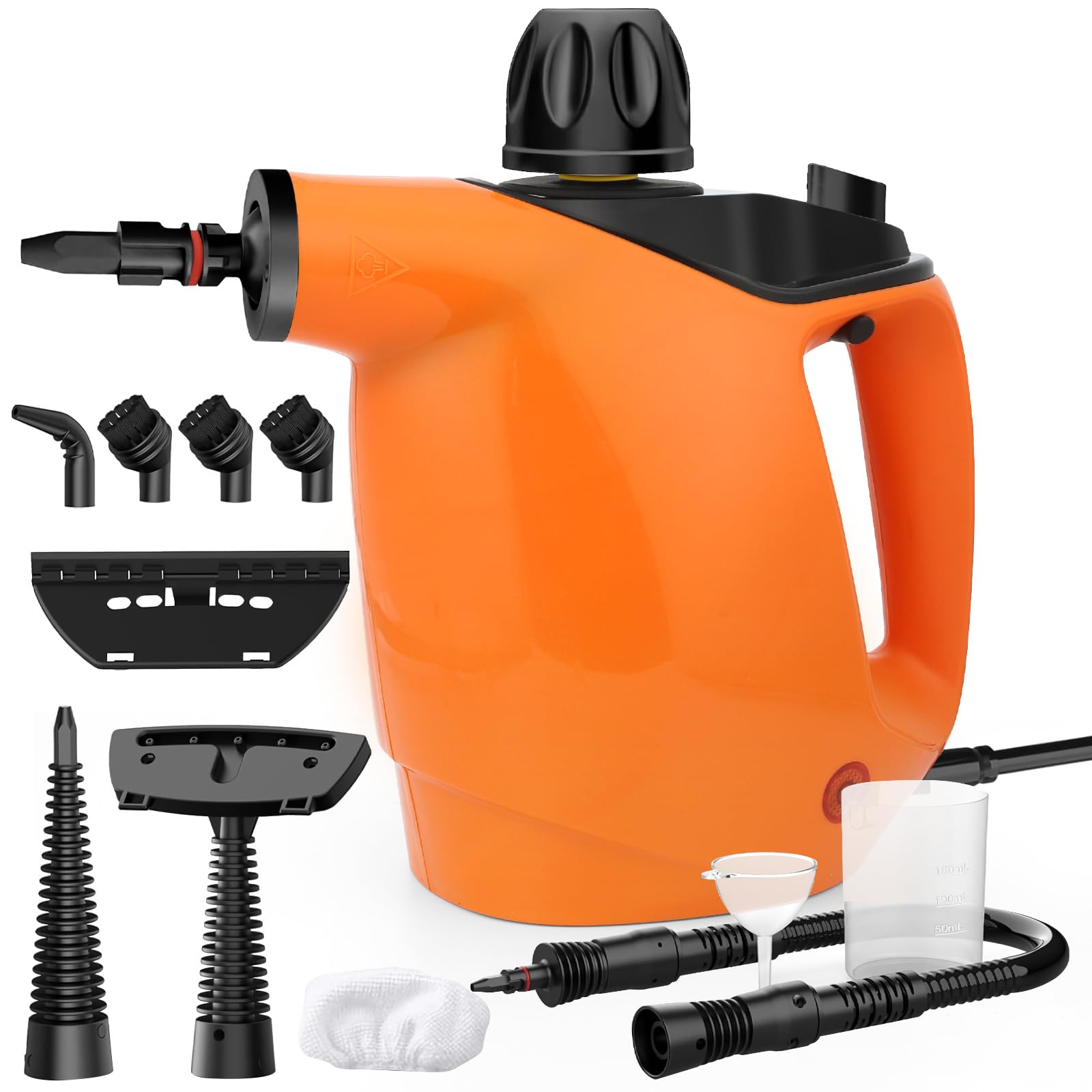 Dampfreiniger, 1050W Dampfreiniger Handgerät mit 11 Zubehör, 3,5 bar Chemikalienfrei Dampfreiniger Handgerät mit 450 ml, 105℃ Steam Cleaner für Alles Möbel, Teppiche, Badezimmer, Sofa, Boden Angebot bei HelloDeals