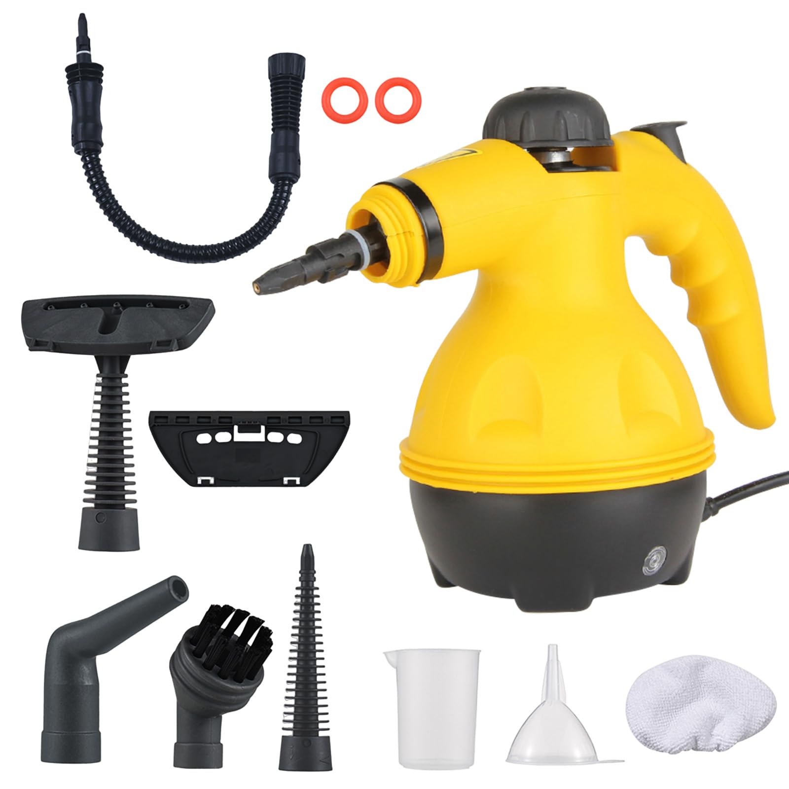 1000W Dampfreiniger Multifunktionaler Handdampfreiniger mit 10 Teilen Zubehör, Dampfreiniger Handgerät, Handdampfreiniger für Küche, Bad, Alles Boden, Polstermöbel, Fugen, Autositzen und Vorhängen Angebot bei HelloDeals