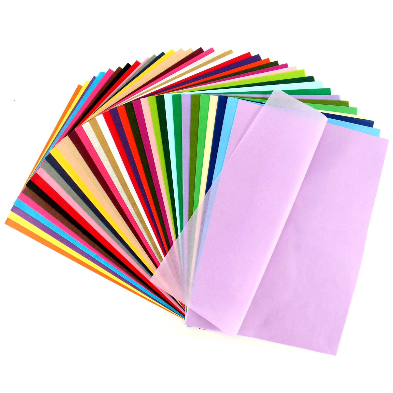 400 Blatt Transparentpapier Bunt, 36 Farben Seidenpapier, Tissue Paper DIN A4, Glanzpapier zum Basteln, Bastelpapier für Weihnachten Geburtstag Hochzeit Dekoration Verpackung Angebot bei HelloDeals