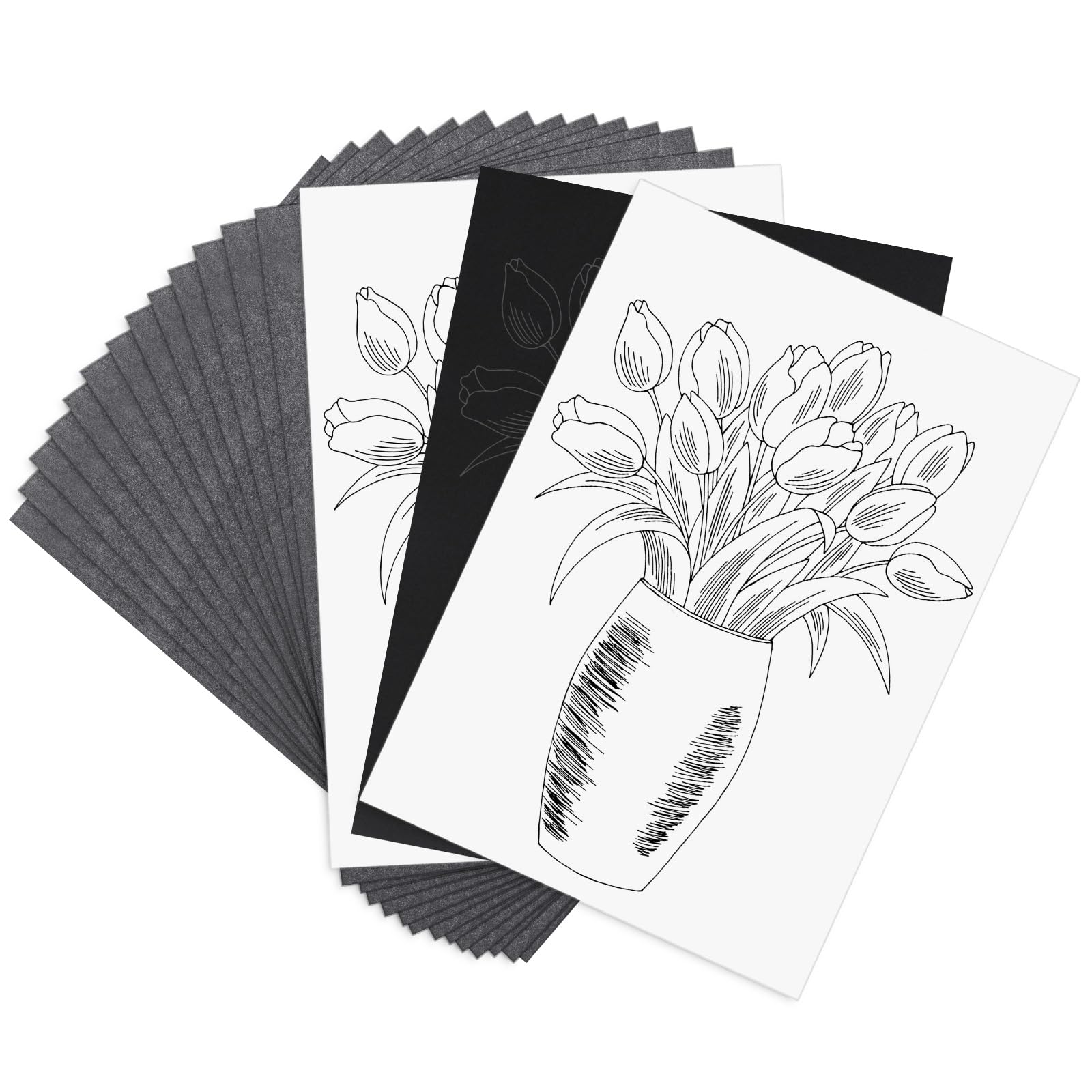 100 Blatt Transfer- und Kopierpapier, A4 Black Carbon pauspapier für holz, kohlepapier zum nachzeichnen, graphitpapier, durchschreibepapier, 21 x 29,7 cm Angebot bei HelloDeals