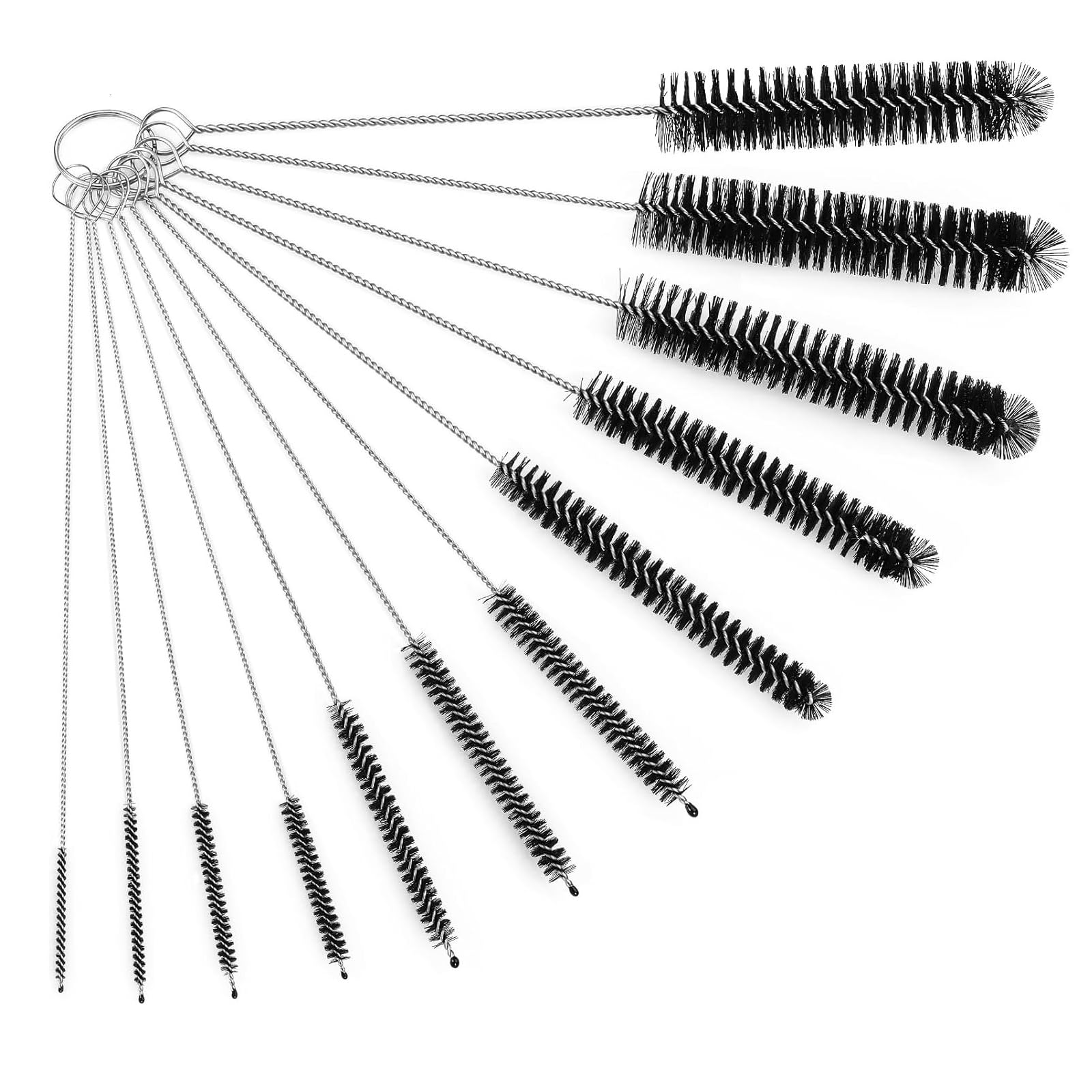 Reinigungsbürsten,12 Stück Strohhalm Bürste Set, Nylon 21cm Lang Flaschenbürste, Heizkörperbürste, Strohhalm Reinigungsbürste, Kleine Reinigungsbürste Schwarz Schwarzes 12er-set Angebot bei HelloDeals