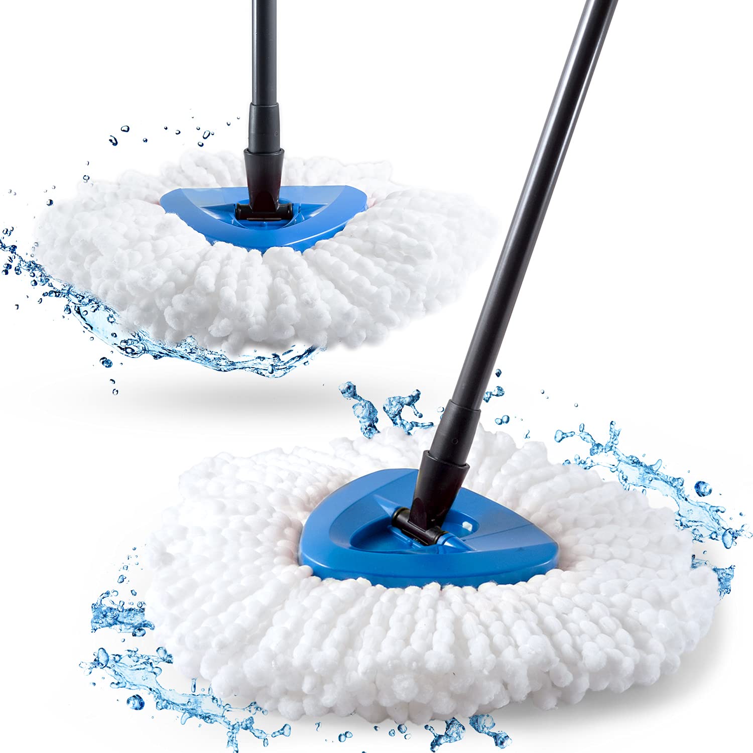 BEIGOLD® 2er Set Wischmob Ersatzkopf für Vileda EasyWring & Clean - Extra robust - Wischmopp Aufsatz mit extra dichter und weicher Struktur für besonders saubere Wisch Ergebnisse Angebot bei HelloDeals