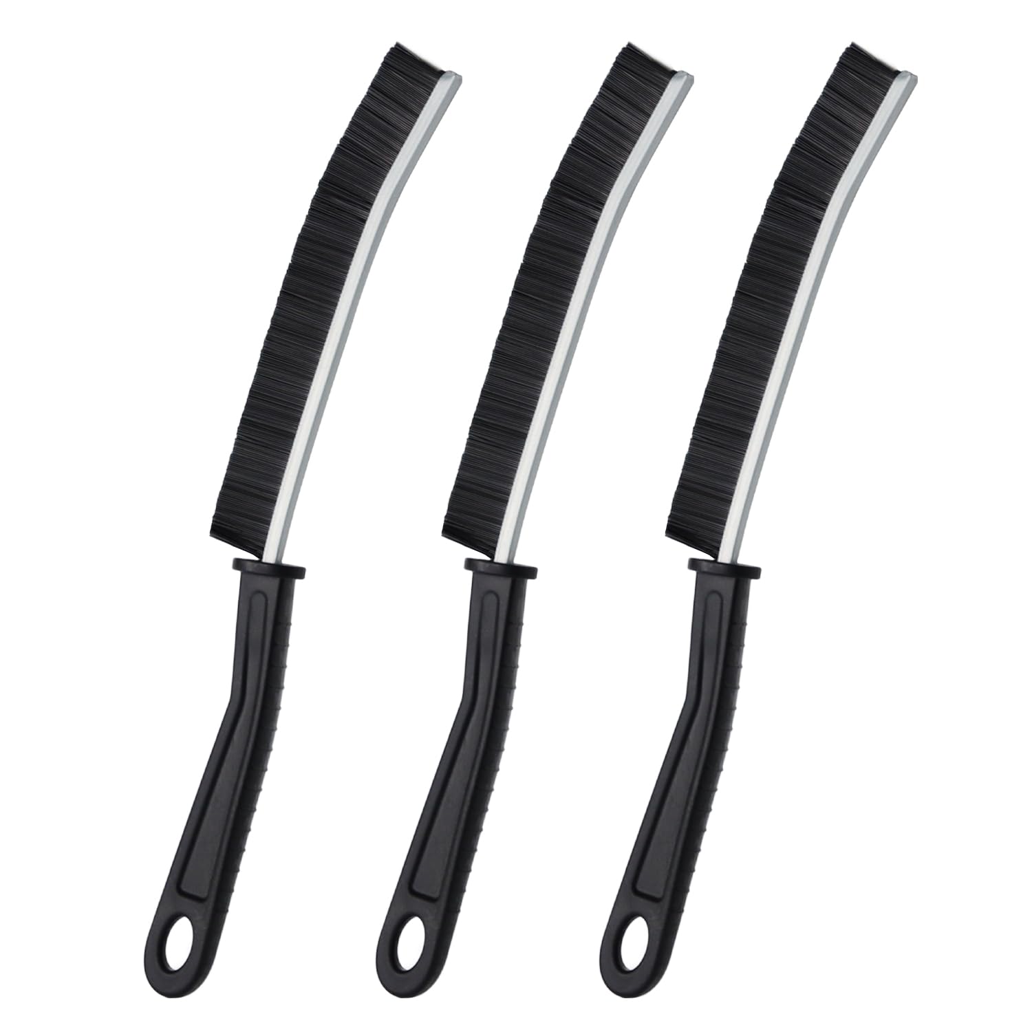 Lückenreinigungsbürste, küche Badezimmer Groove Gap Cleaning Brushelektrische reinigungsbürste,Premium schrubber mit Aluminiumstütze mit 15°-Winkel Zauberbürste, dünne Reinigungsbürste für die Küche Schwarz 3 Angebot bei HelloDeals