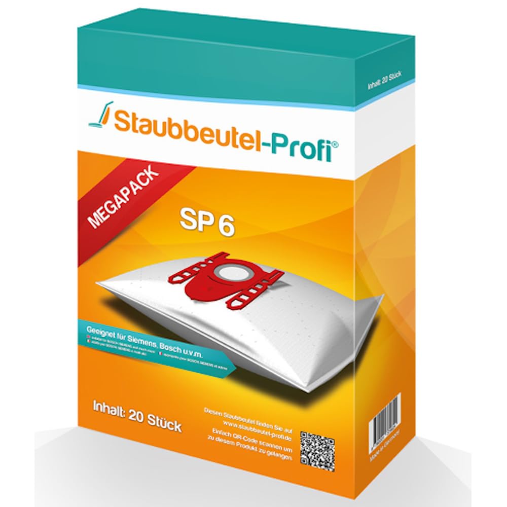 20 Staubsaugerbeutel geeignet für Siemens Q5.0 extreme Silence Power Bodenstaubsauger VSQ5X500, VSQ5X1230, VSQ5 X 12 M1,VSZ3XTRM11 von Staubbeutel-Profi® kompatibel mit Swirl S62 / S67 Angebot bei HelloDeals