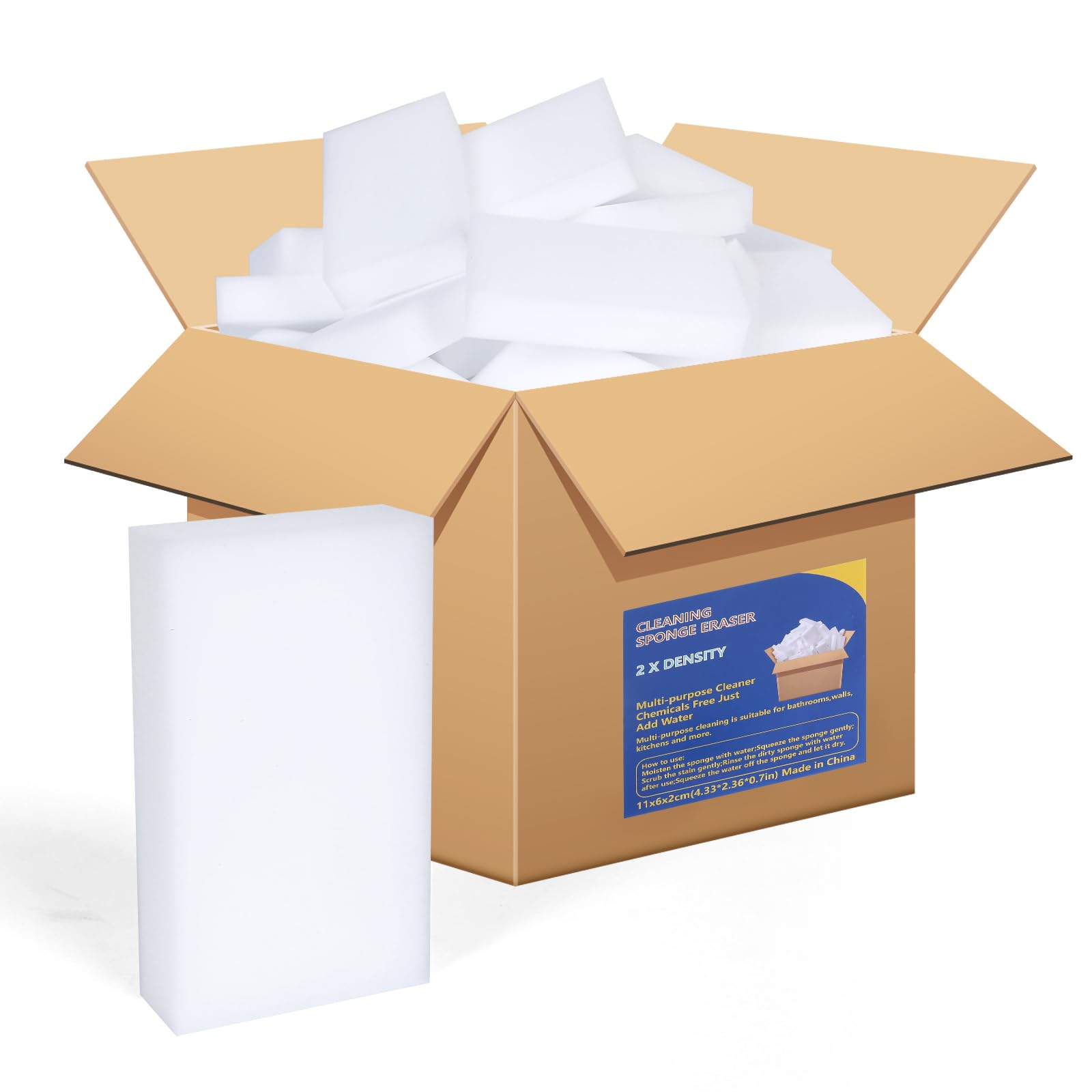 Schmutzradierer,100 Stück Schwamm Radierschwamm Putzschwamm Zauberschwamm Magic Sponge Eraser, Wunderschwamm Weiß Reinigungsschwamm Melamin Schwamm für Haushalt, Küche, Wand, Bad, Schuhschwamm Angebot bei HelloDeals