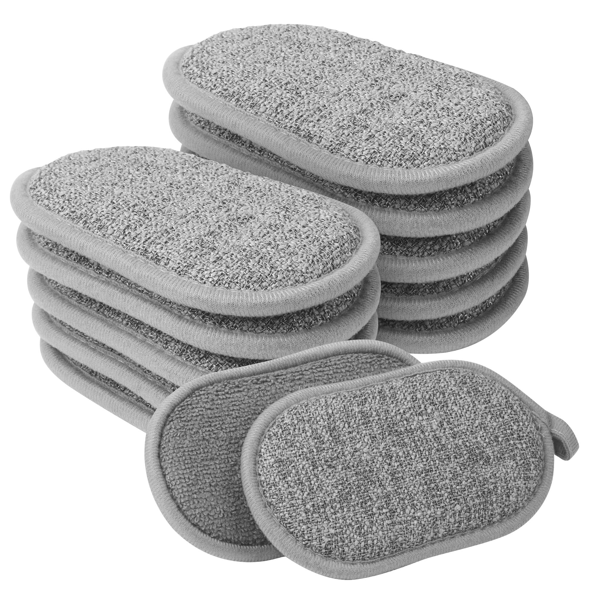 12er Pack Spülschwamm, Mehrzweck Küchenschwamm, wiederverwendbar Spülschwämme und unschädlich für die Hände, geeignet zum Reinigen von Putzschwamm auf Badezimmerarbeitsplatten und Töpfen Angebot bei HelloDeals