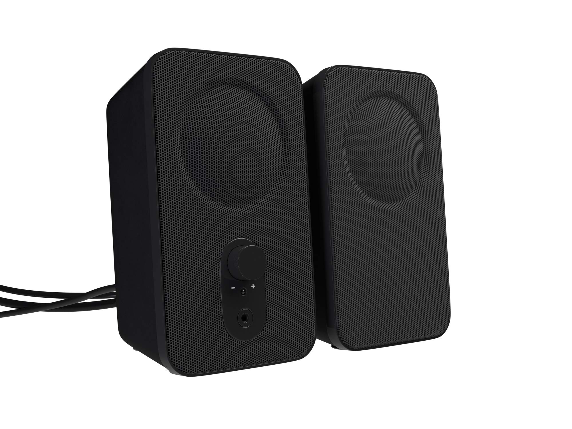 Amazon Basics Computer-Lautsprecher für Schreibtisch oder Laptop , AC-Betrieb (EU-Version), 2 Stück, Schwarz Angebot bei HelloDeals