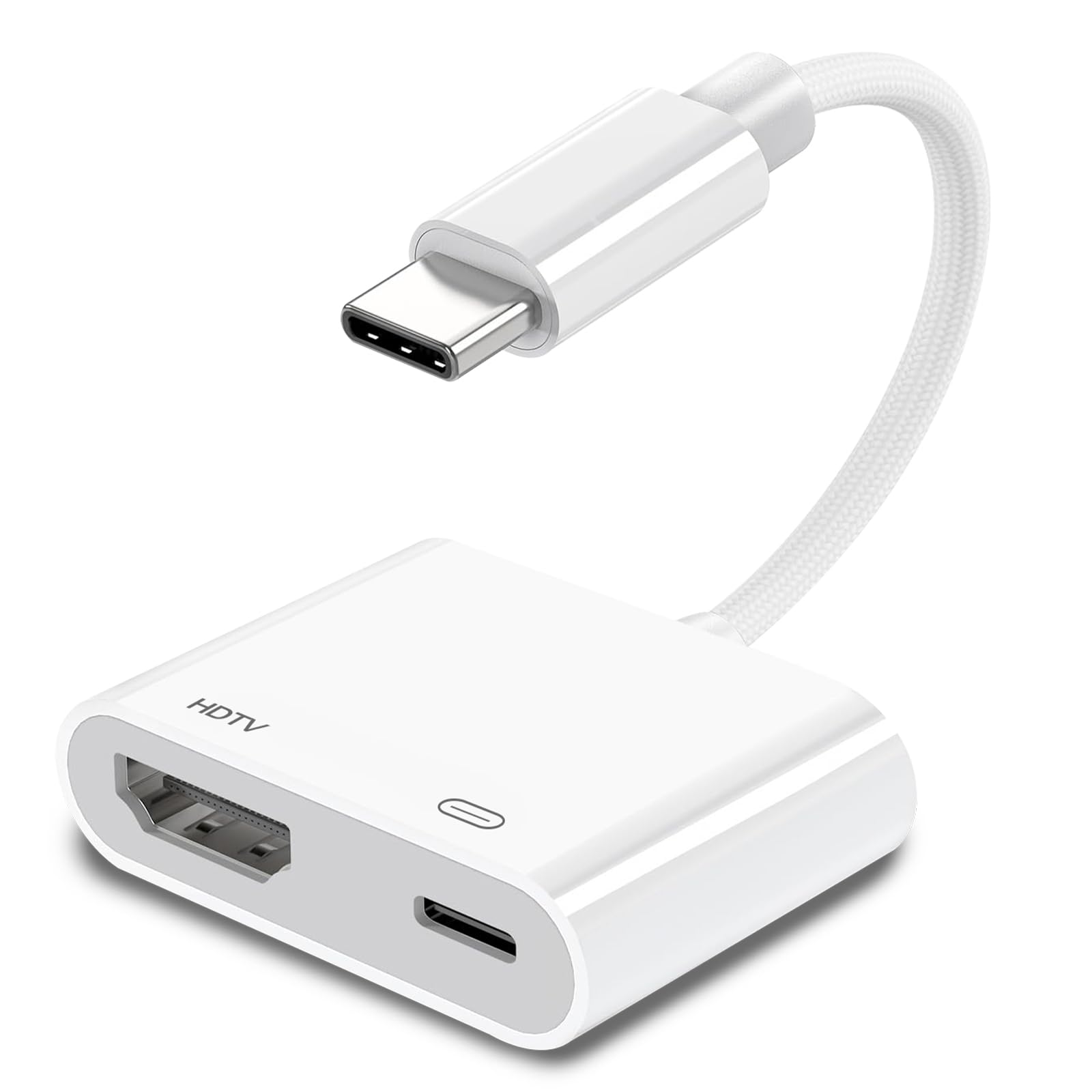 USB-C auf HDMI Adapter, kompatibel mit iPhone 15/16/17, MacBook Pro/Air & iPad Pro (2018–2024), unterstützt TV/Monitor/Projektor, 4K@60Hz, Plug & Play [Apple MFI Zertifiziert] Angebot bei HelloDeals