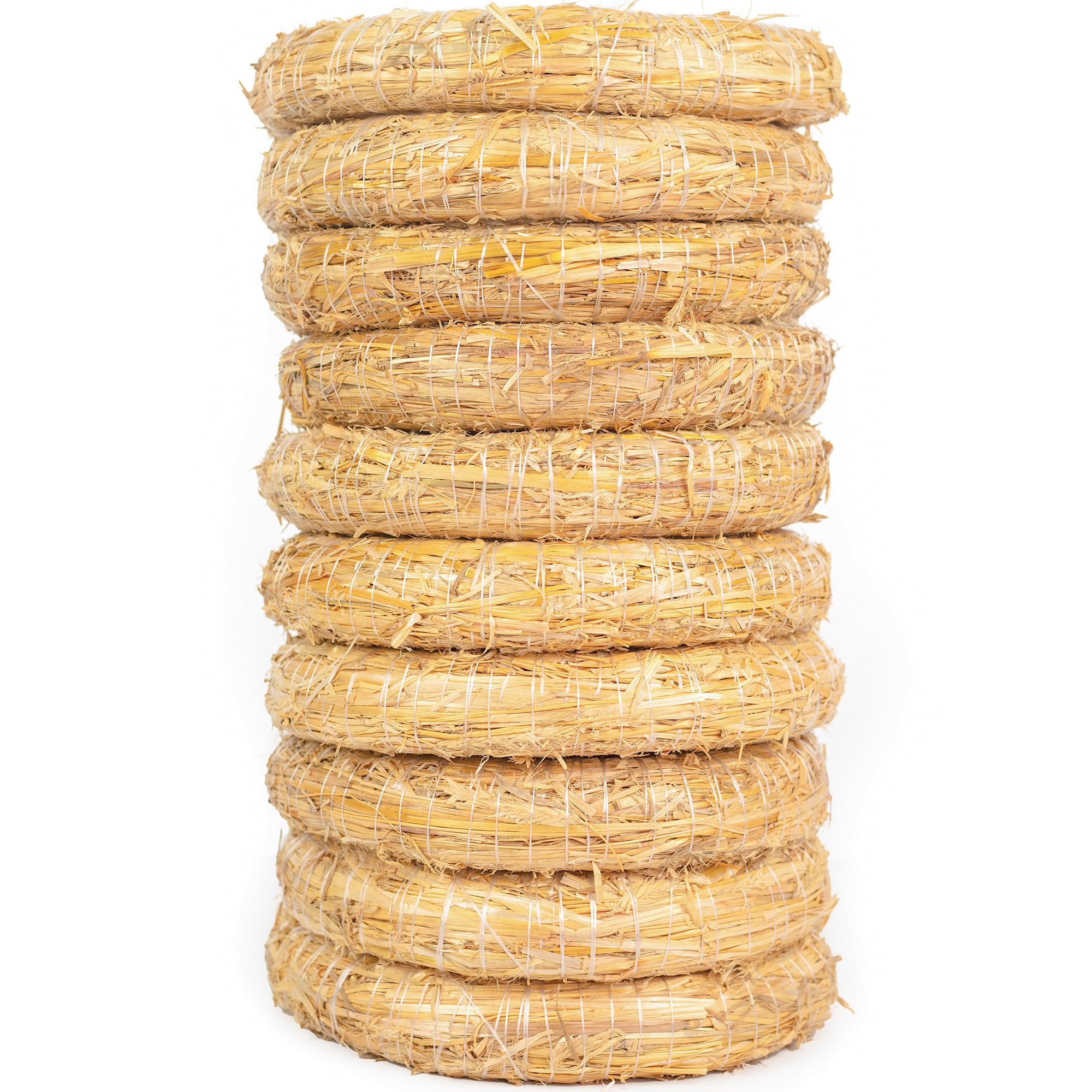 Flowerbox 10er Set Strohrömer, Durchmesser 25 cm, Stärke 4 cm Angebot bei HelloDeals