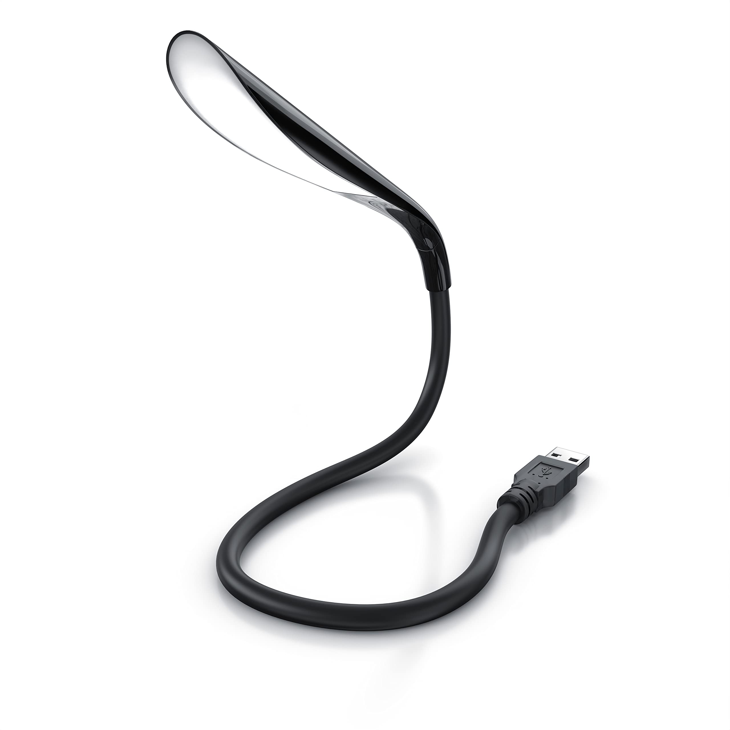 CSL - LED Lampe – USB Anschluss – Leselampe dimmbar - flexibeles LED Leselicht mit Schwanenhals - 14 LEDs – Computerlampe - 3 Helligkeitsstufen – ideal für unterwegs - für Laptop Notebook - schwarz D: Schwarz Usb Angebot bei HelloDeals
