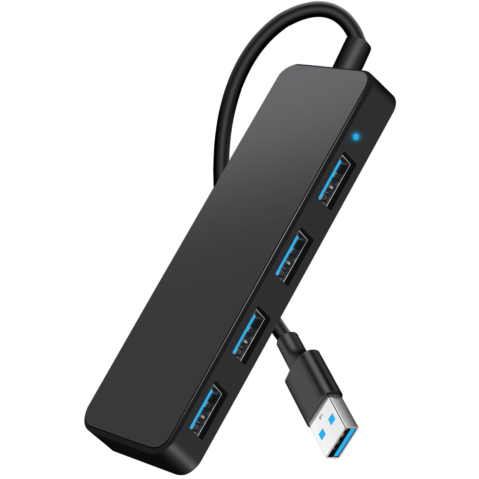 USB Hub 3.0, 4-Port USB Verteiler, Ultra Slim 5Gbps USB Mehrfachstecker, USB-Hubs Splitter für MacBook Pro/Air, iMac, Surface Pro, XPS, PC, Stick, Maus, Drucker, Tastatur, Dell, HDD und Mehr Angebot bei HelloDeals