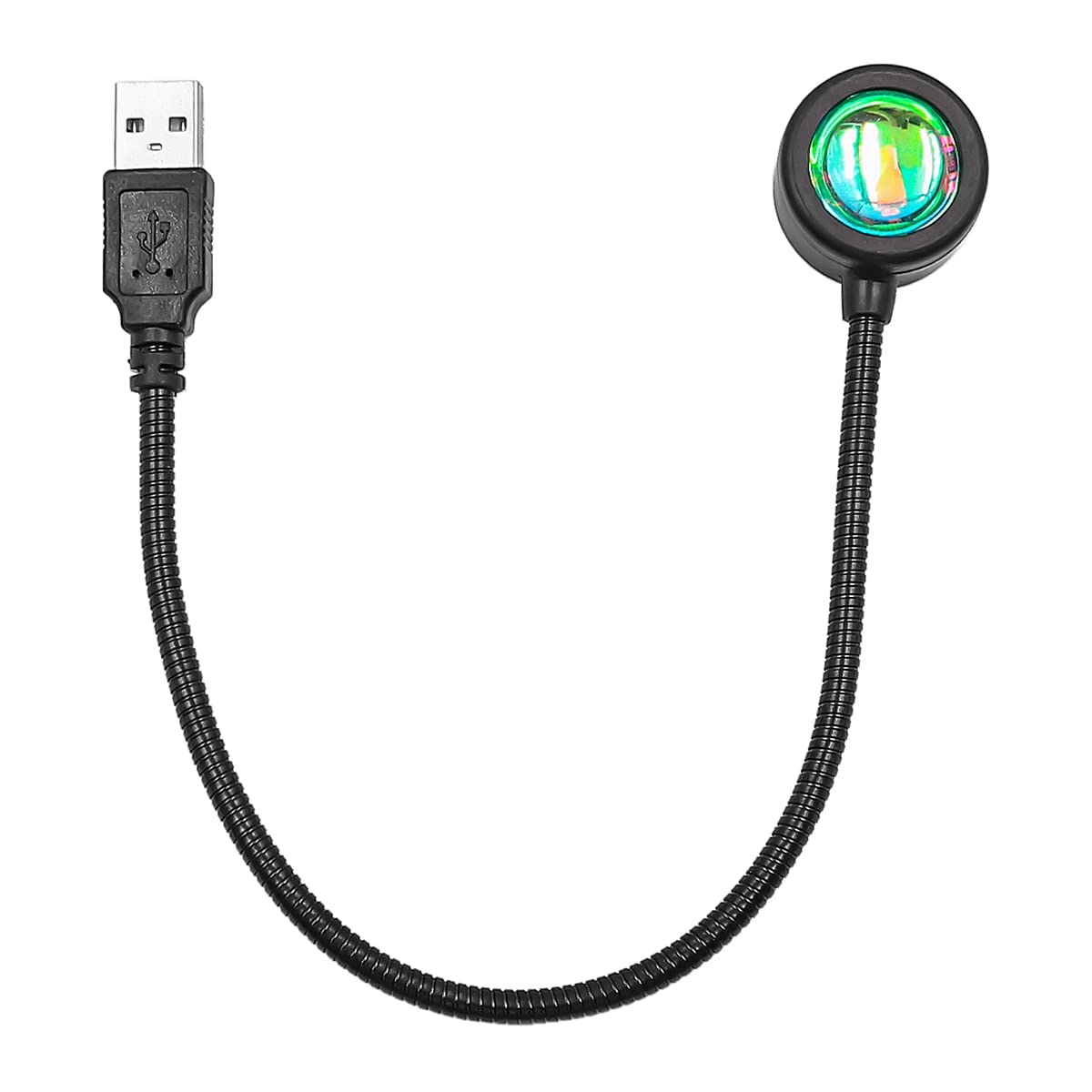 USB-Sonnenuntergangslampe Mini-Sonnenuntergang-Projektionslampe 360 Grad erhältlich für Auto, Wohnzimmer, Schlafzimmer, romantische Dekoration Angebot bei HelloDeals