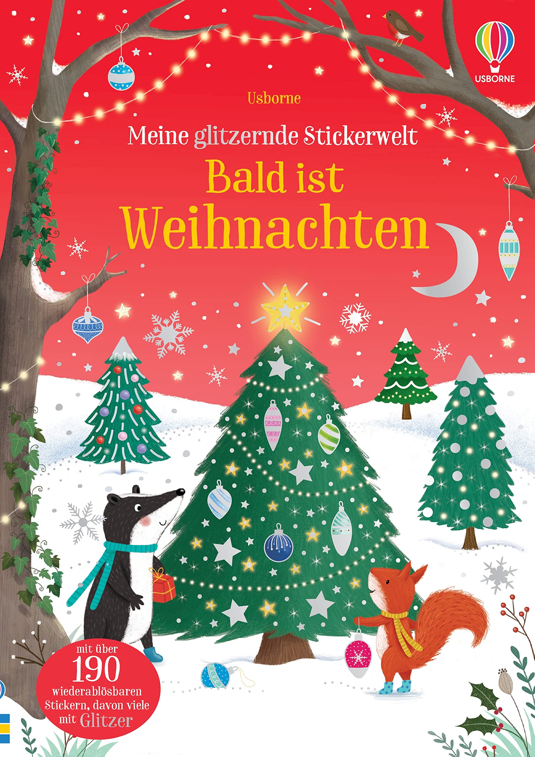 Meine glitzernde Stickerwelt: Bald ist Weihnachten: mit über 190 weihnachtlichen Stickern, teilweise mit Glitzer – Stickerheft ab 3 Jahren (Meine-glitzernde-Stickerwelt-Reihe) Angebot bei HelloDeals