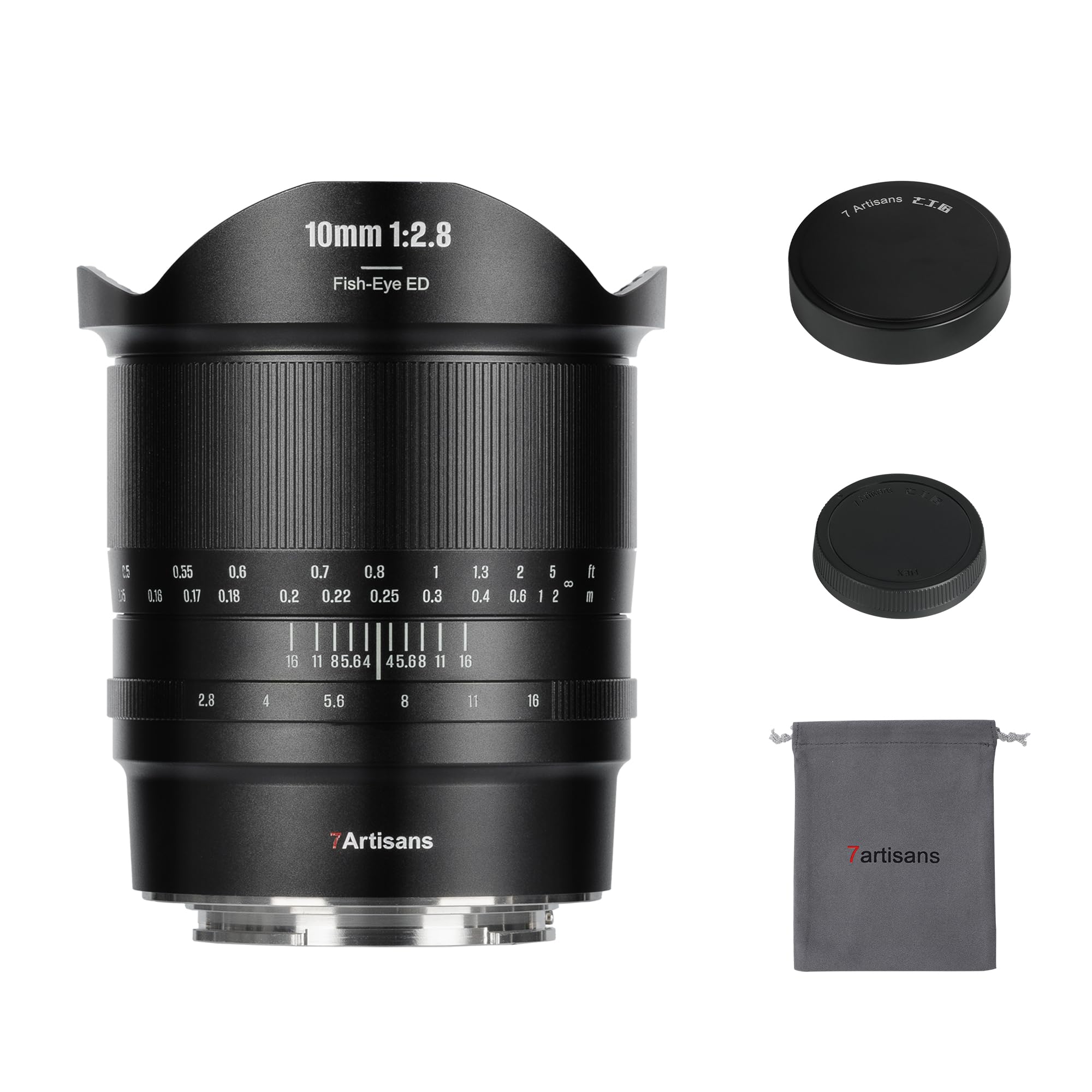7artisans 10 mm F2.8 II Vollformat-Ultraweitwinkel-Fischaugenobjektiv 185° Manueller Fokus für Spiegellose Canon RF-Mount-Kameras EOS R/R3/RP/R5/R6 For Canon RF Mount Angebot bei HelloDeals