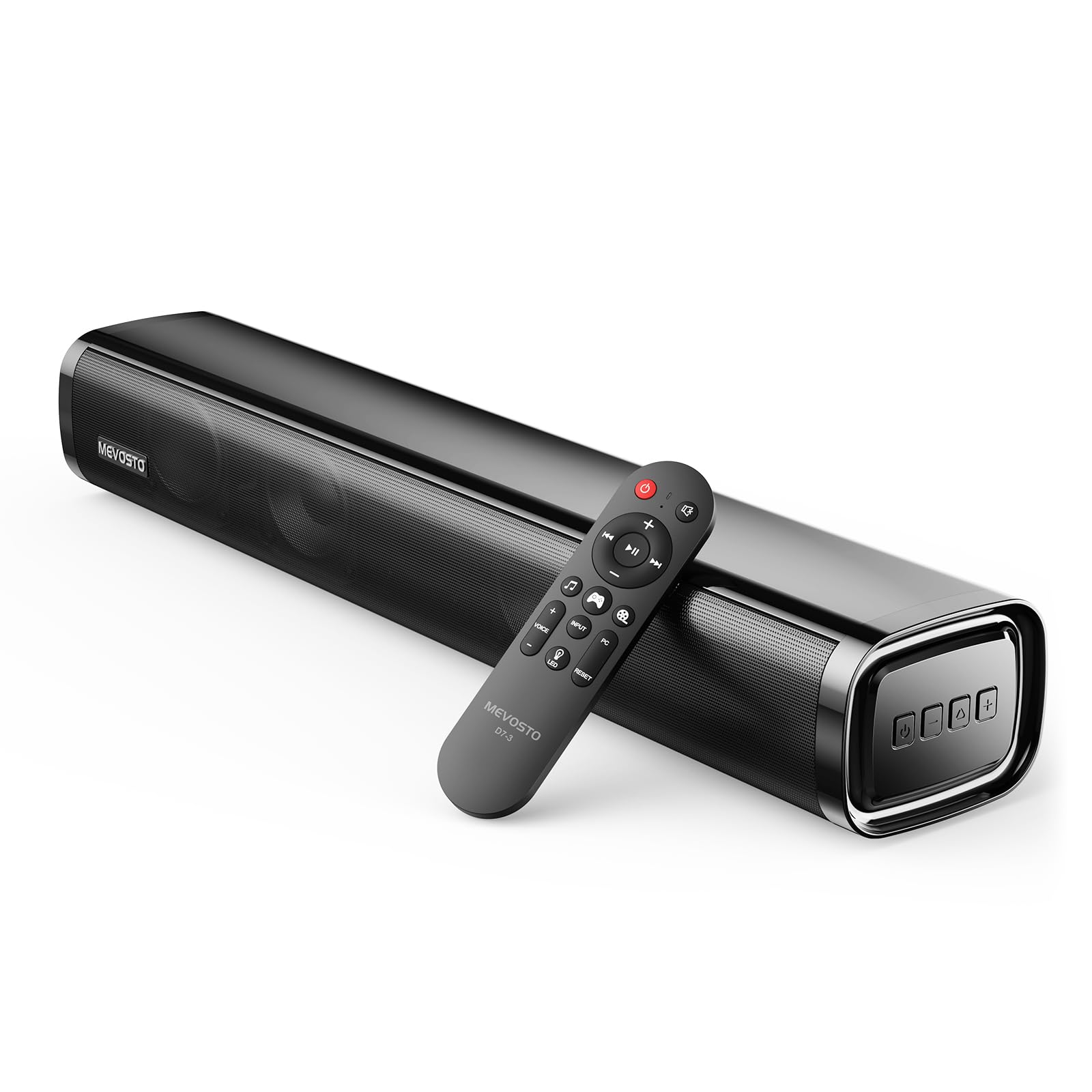 Soundbar für TV Geräte PC Gaming Soundbar 60W Mini 2.1CH Integrierte Subwoofer BT5.4 Lautsprecher Computer mit USB Digital Audio/Optisch/AUX Voice Enhance 3 EQ Kompatibel Spielkonsolen-40cm Mit USB-Kabel Schwarz Angebot bei HelloDeals