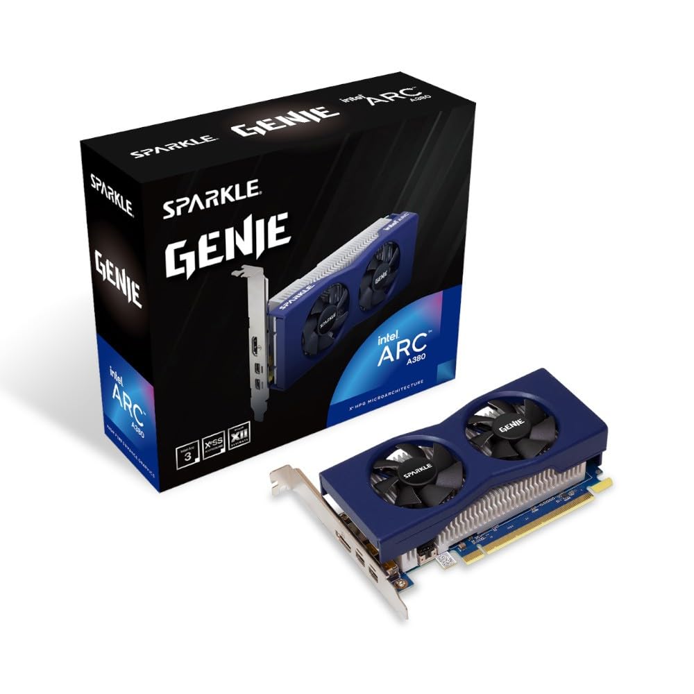 Sparkle Intel Arc A380 Genie, 6GB GDDR6, Low-Profile, Dual-Lüfter, Dual-Slot, HDMI x1, Mini DisplayPort x2, SA380G-6G Angebot bei HelloDeals