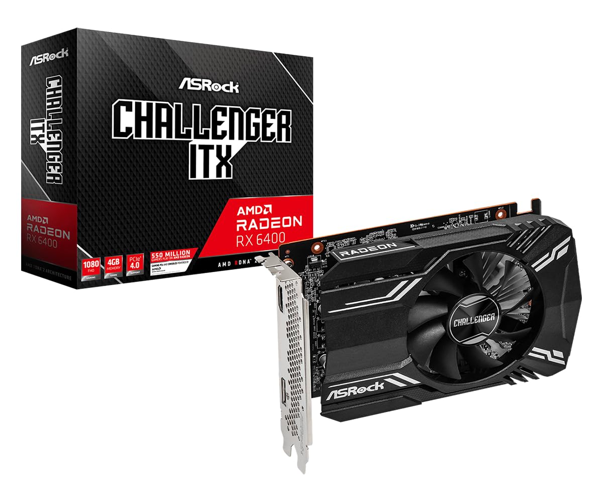 ASROCK - VGA CARDS RX6400 CLI 4GB Radeon RX 6400 Challenger ITX 4GB Angebot bei HelloDeals