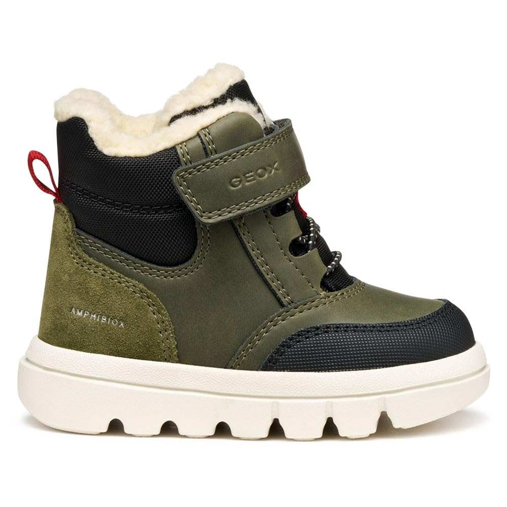 Geox Jungen B Willaboom Boy B AbAnkle Boot 26 EU Dk Green Black Angebot bei HelloDeals
