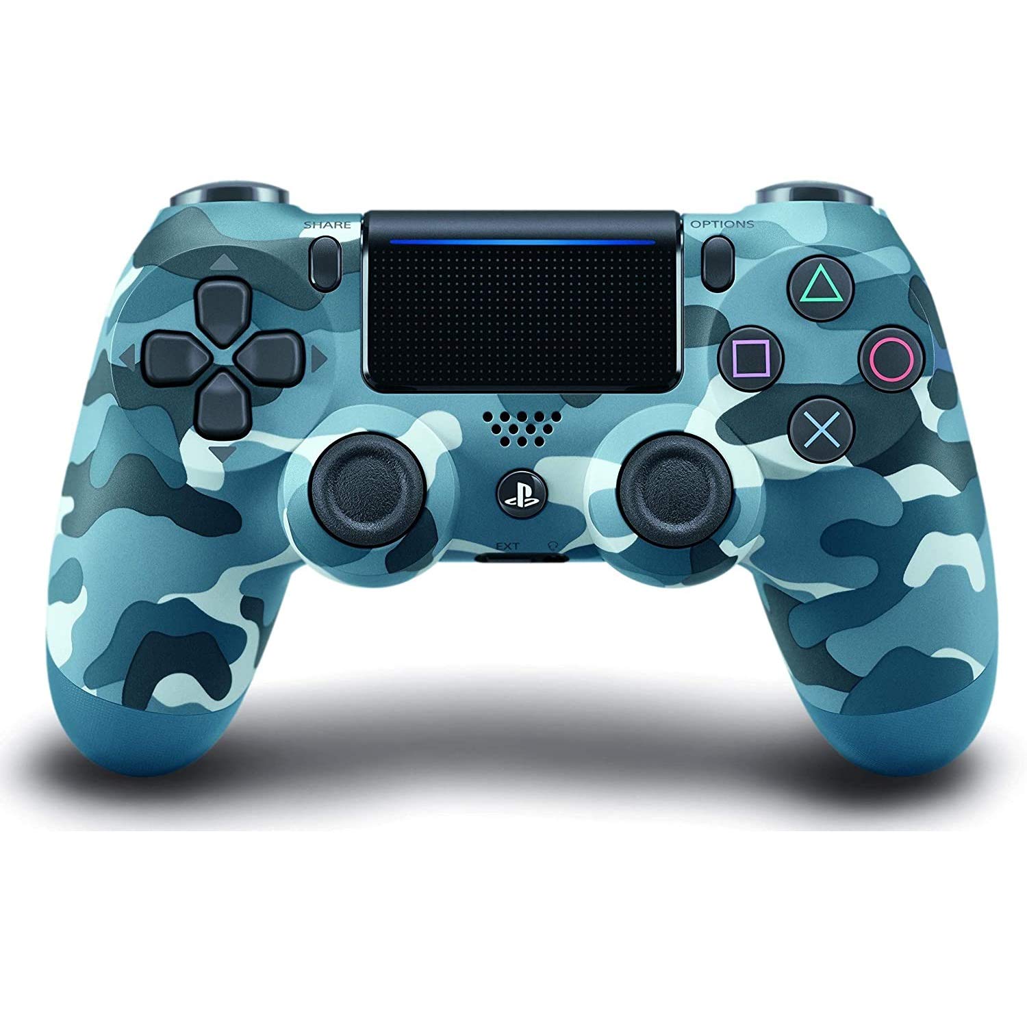 Dualshock 4 PS4-Controller, kabellos: Blue Camouflage (blaues Tarnmuster) für Sony Playstation 4 Angebot bei HelloDeals