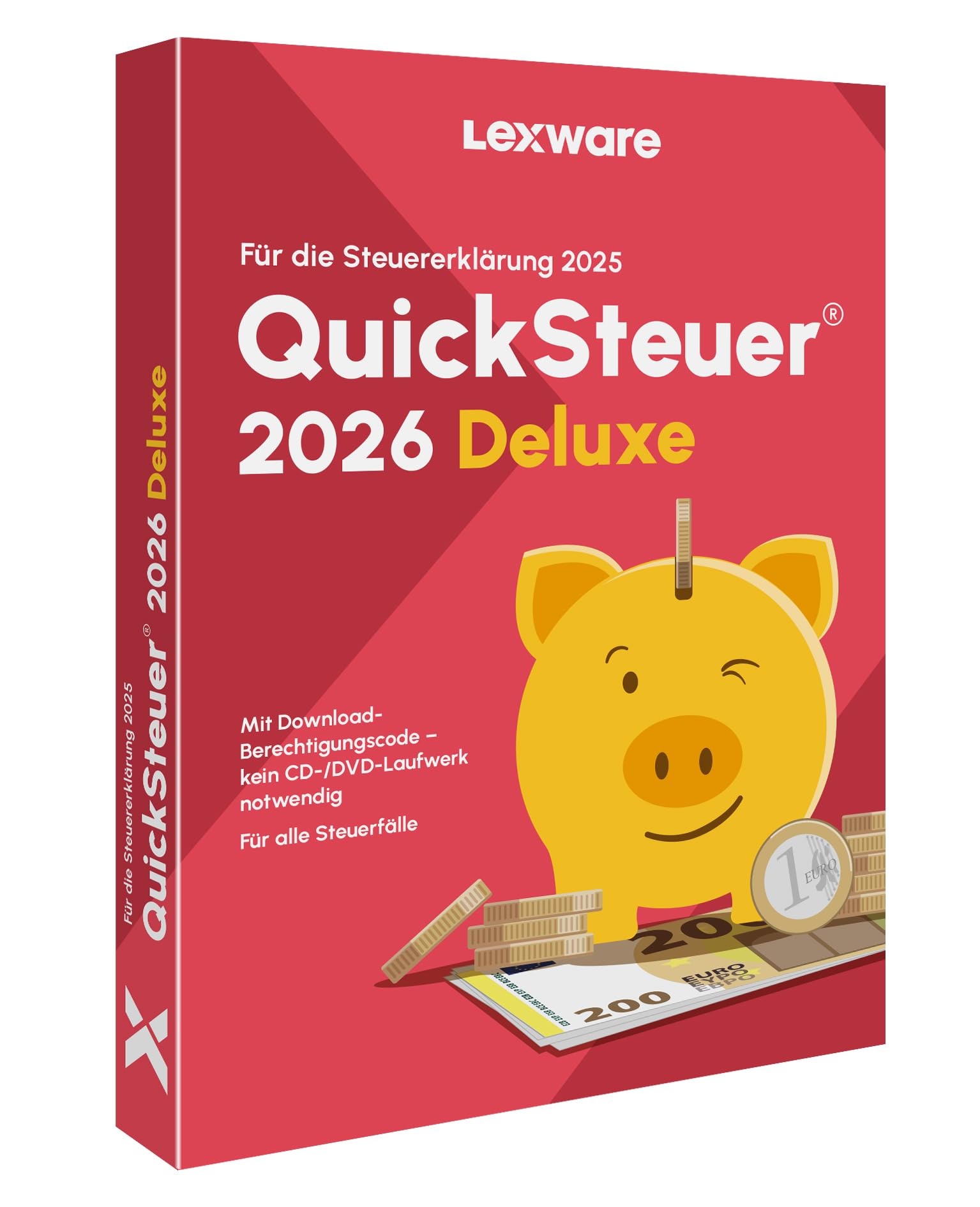 QuickSteuer Deluxe 2026 (für Steuerjahr 2025) | Minibox | Private und gewerbliche Steuererklärung Angebot bei HelloDeals