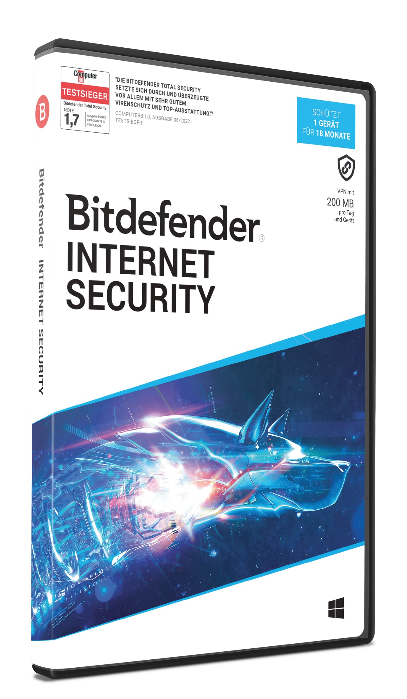 Bitdefender Internet Security 1 Gerät / 18 Monate (Code in a Box) Angebot bei HelloDeals
