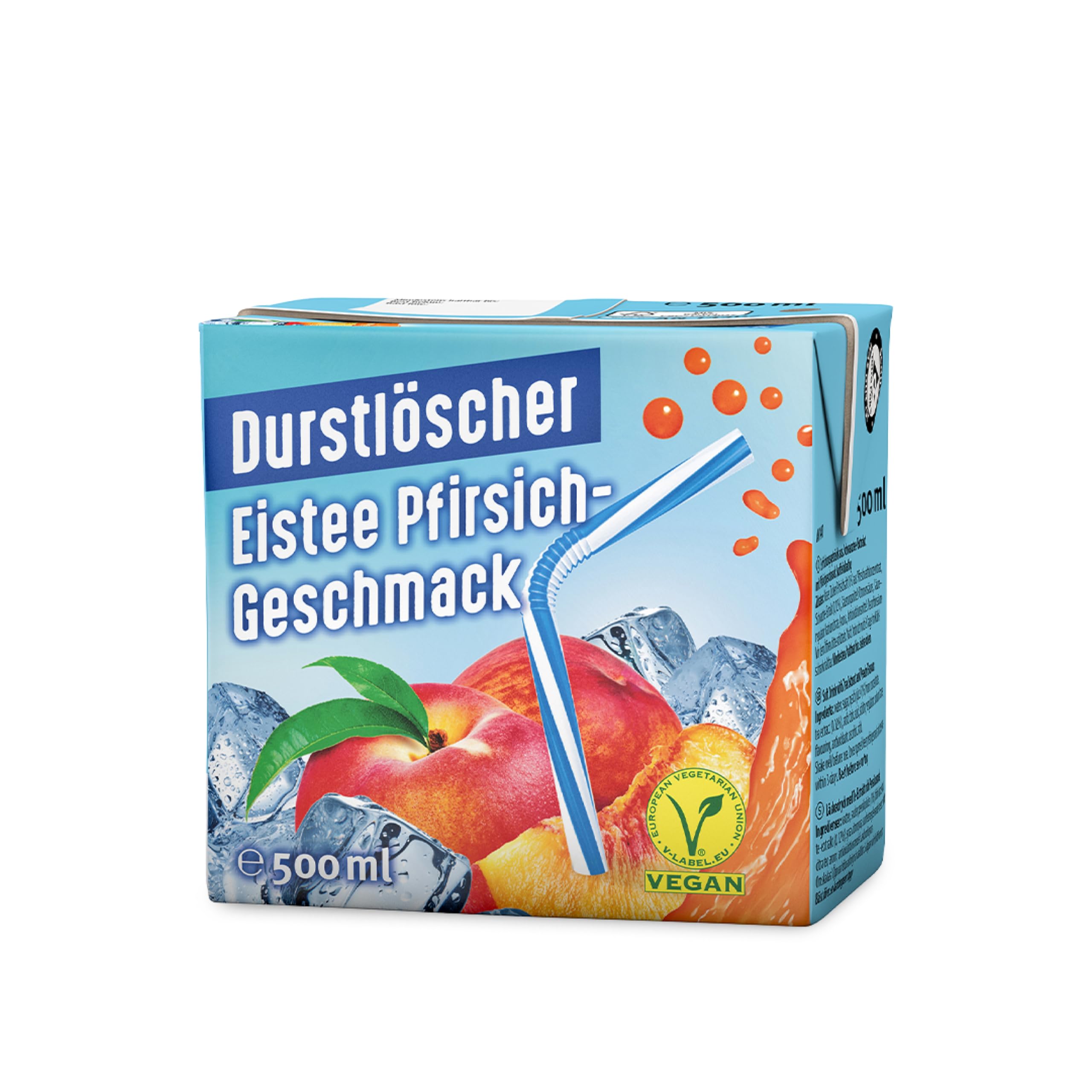 Durstlöscher Eistee Pfirsich 24 x 500 ml: Erfrischungsgetränk mit Tee-Extrakt & Pfirsichgeschmack, Pfandfreies Trinkpäckchen, Vegan, Ohne Kohlensäure, Fruchtig, Ideal Für Unterwegs & Zuhause Angebot bei HelloDeals