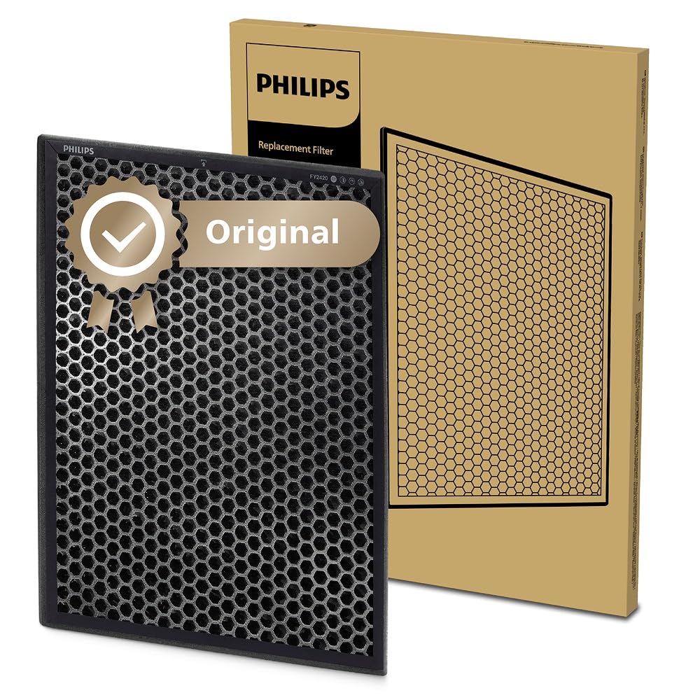 Philips NanoProtect Filter Aktivkohle und Vorfilter, 12 Monate Lebensdauer, Kompatibel mit AC2887 & AC2889, Schützt vor Pollen, Staub, Tierhaaren und Gasen (FY2420/30) Ersatzfilter Aktivkohlefilter Single Angebot bei HelloDeals