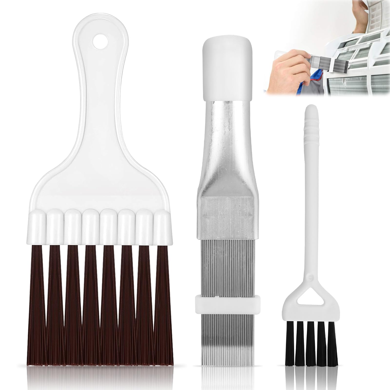 Lamellenkamm 3 StüCke lamellenkamm trockner FüR WäRmepumpentrockner Lamellenkamm Klimaanlage Kondensator Reinigung Kamm Trockner Reinigungsbürste Wäschetrockner Lamellenreiniger Angebot bei HelloDeals